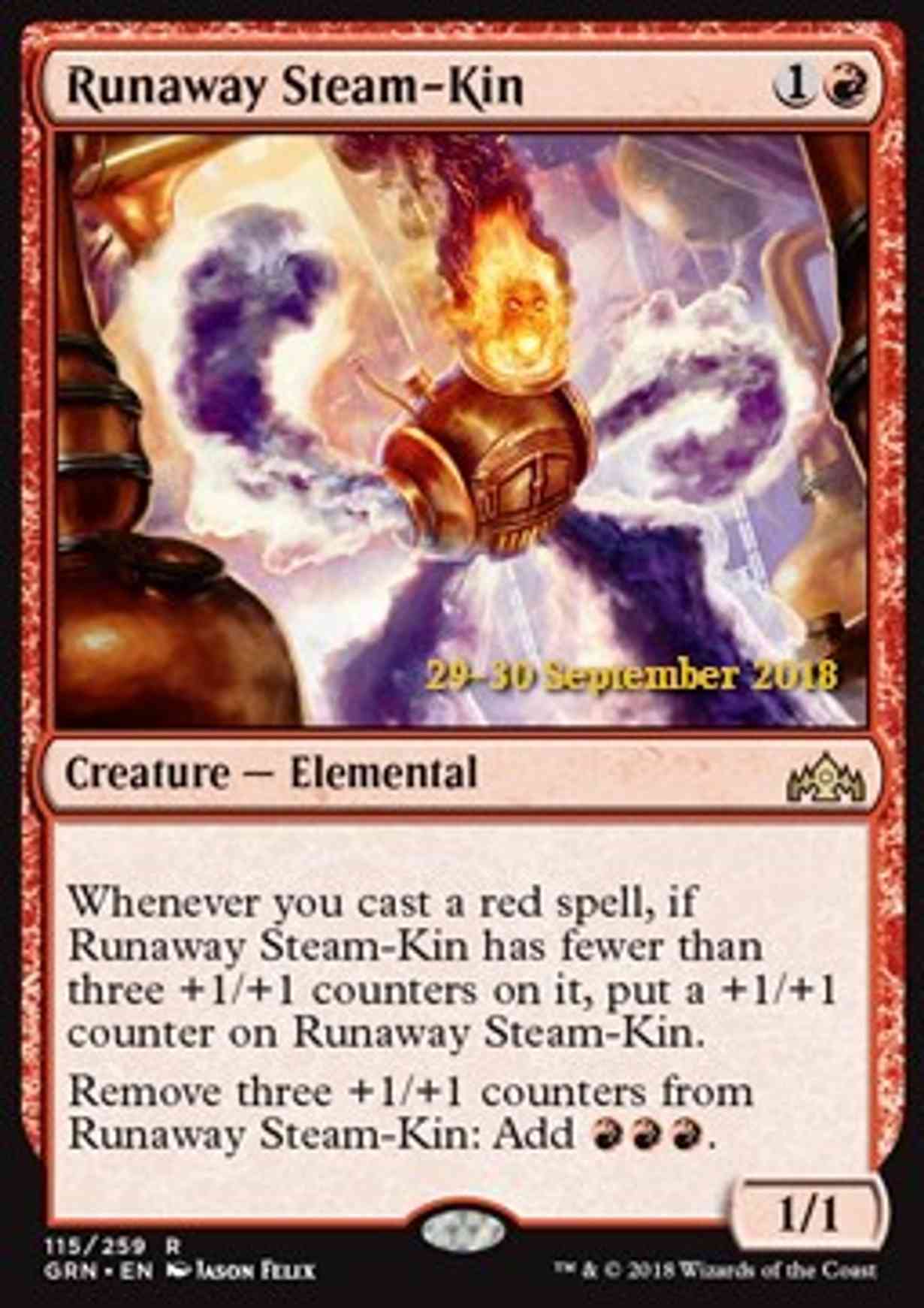 Runaway Steam-Kin magic card front