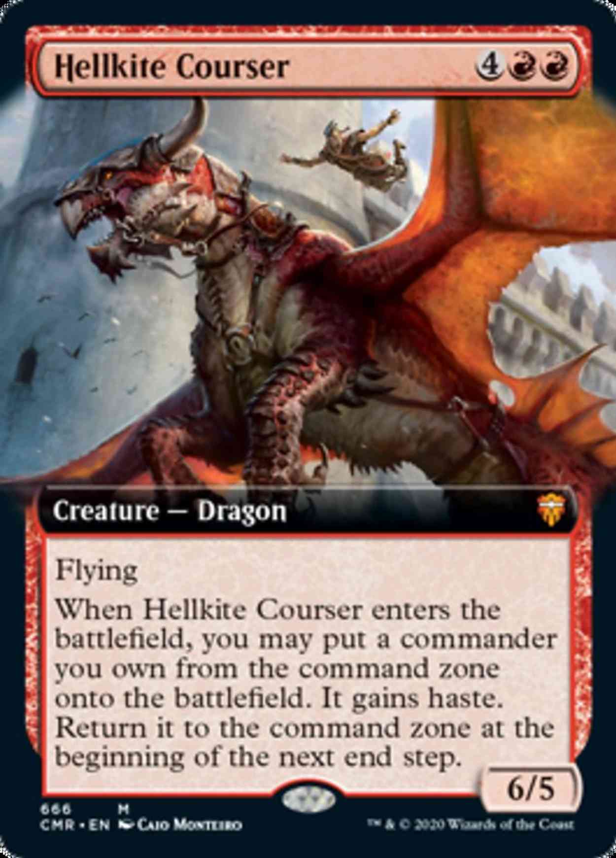 Hellkite Courser (Extended Art) magic card front