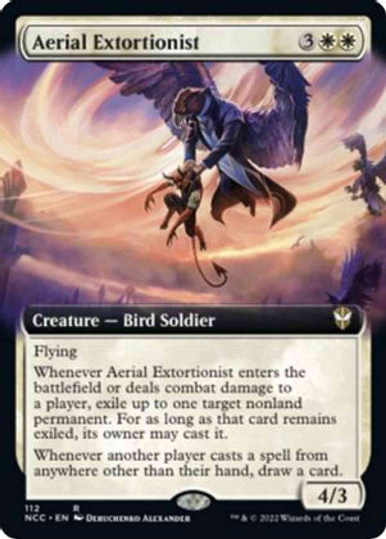 Aerial Extortionist (Extended Art) magic card front