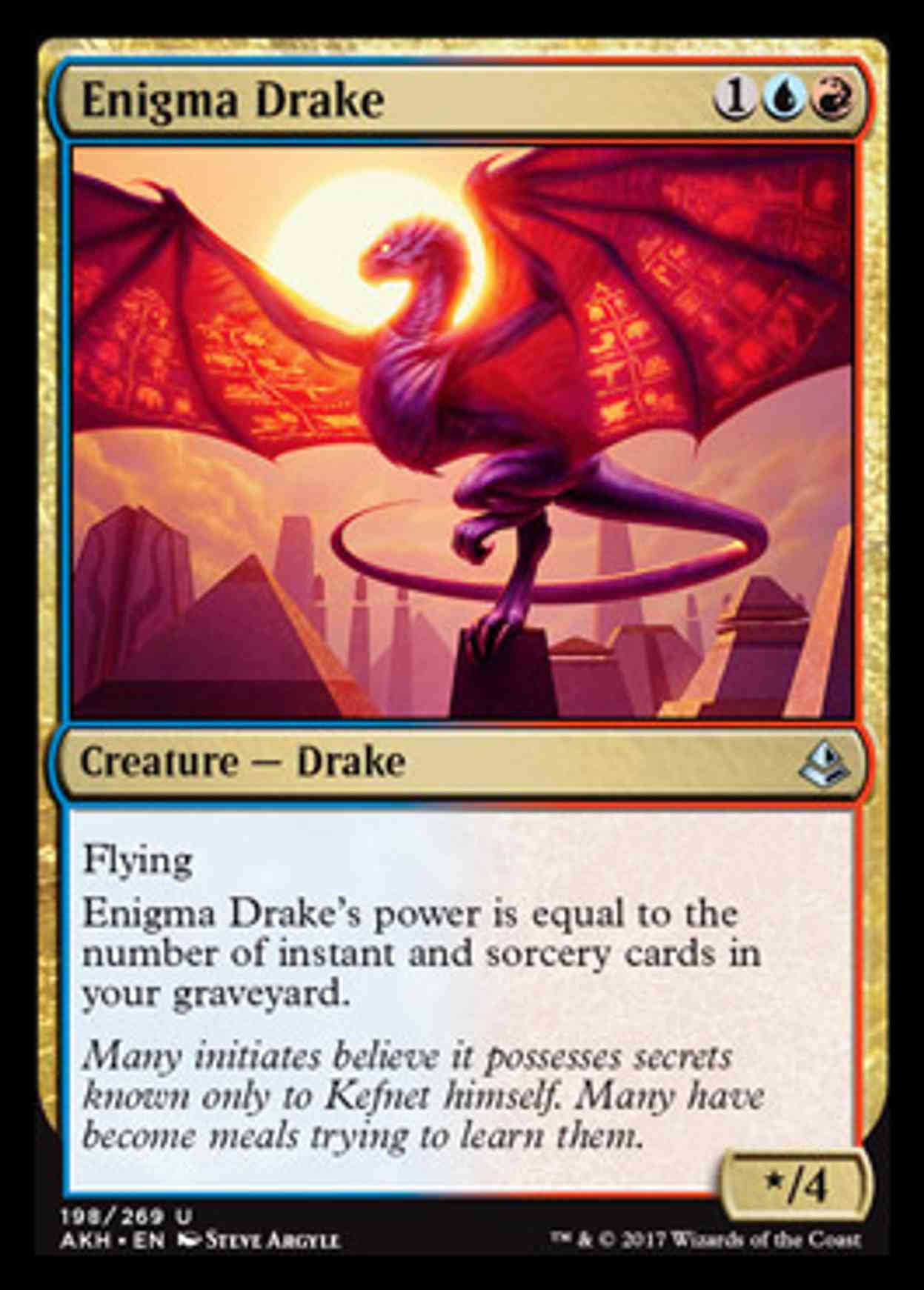 Enigma Drake magic card front