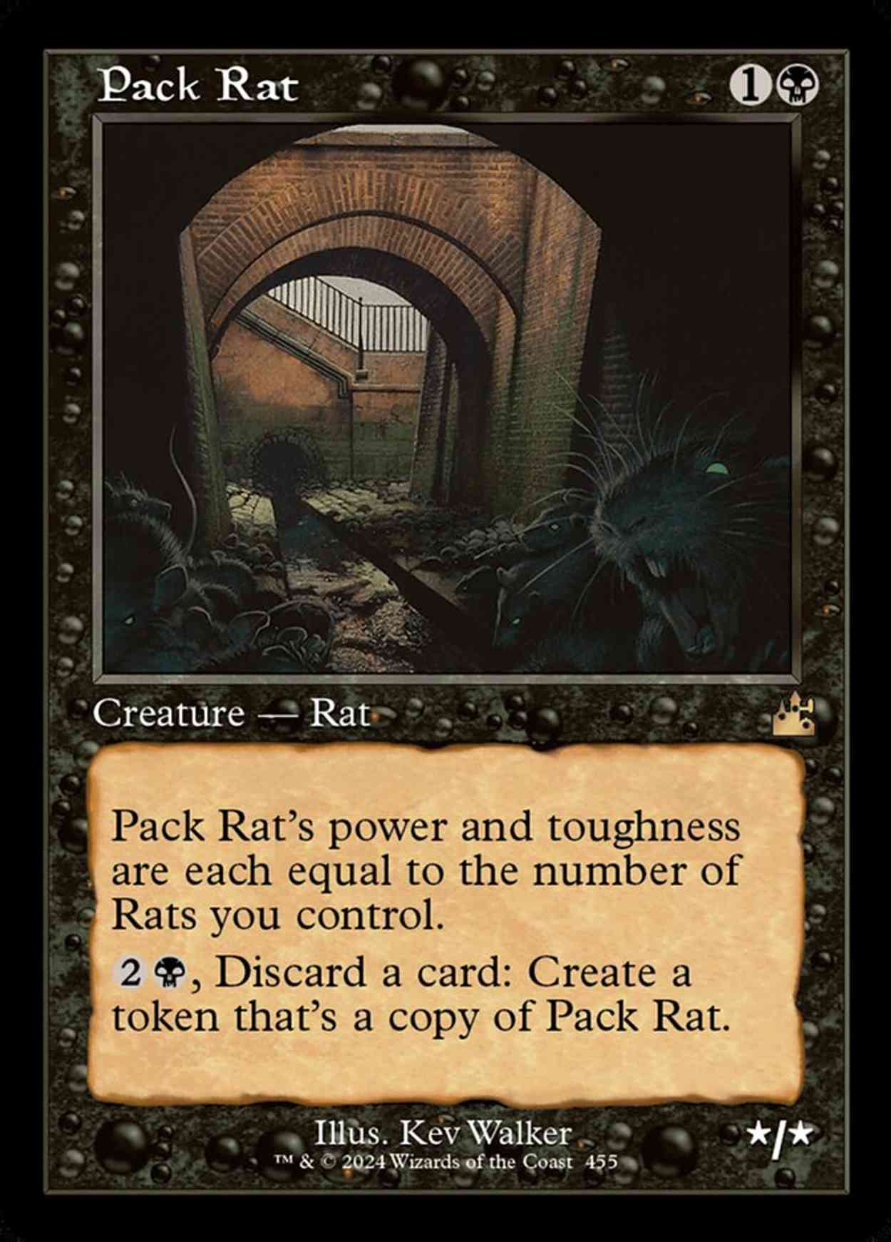 Pack Rat (Retro Frame) magic card front