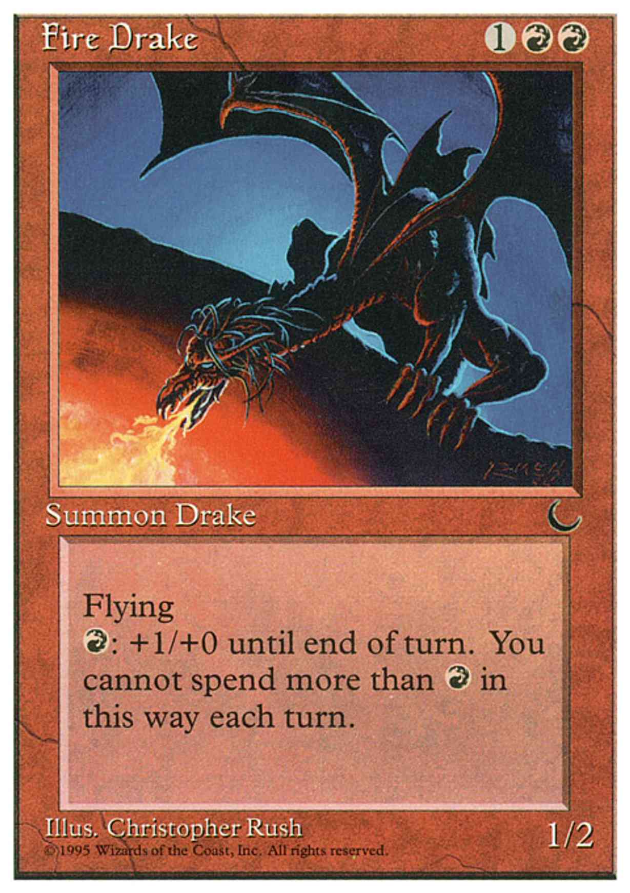 Fire Drake magic card front