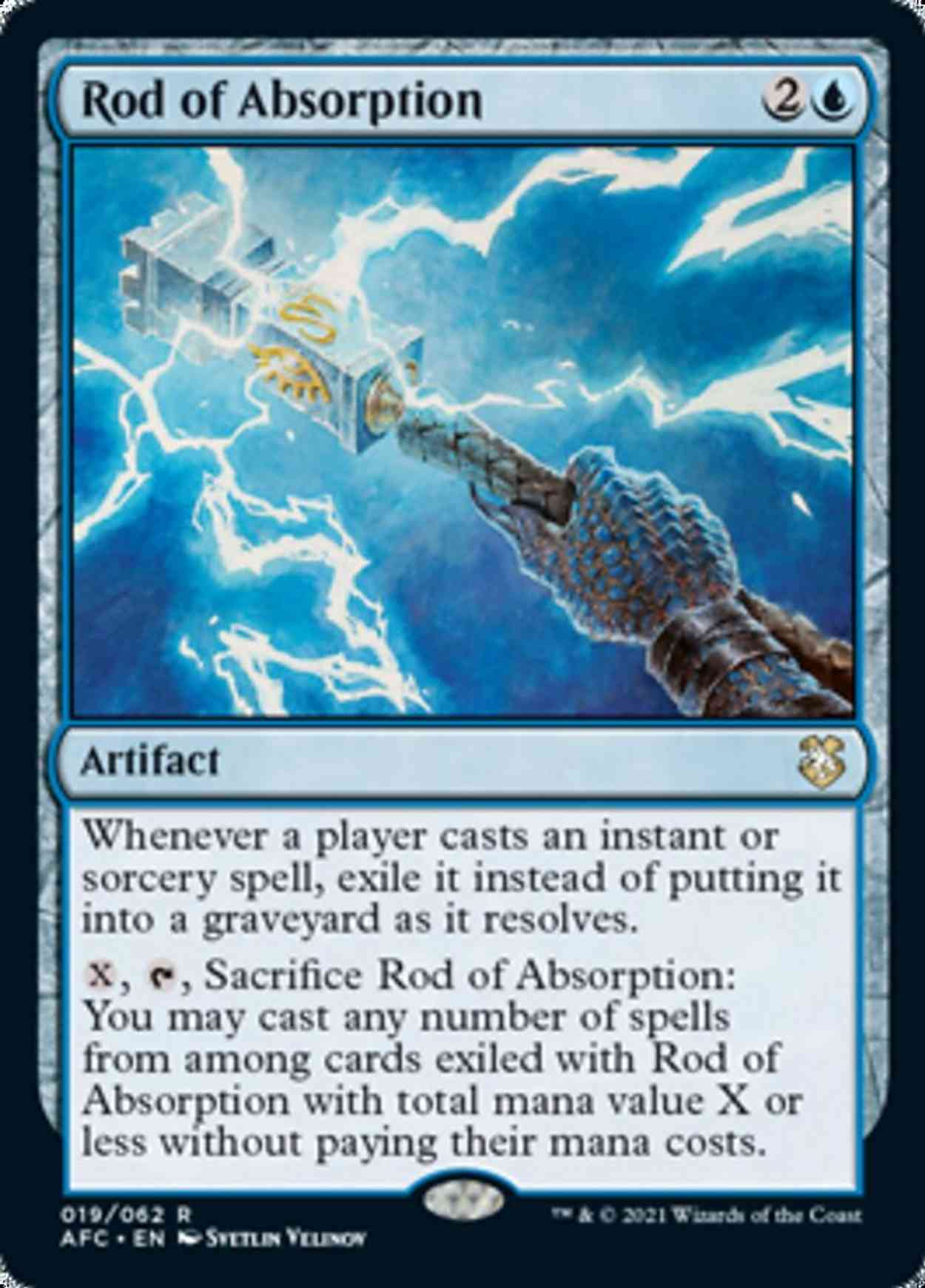 Rod of Absorption magic card front