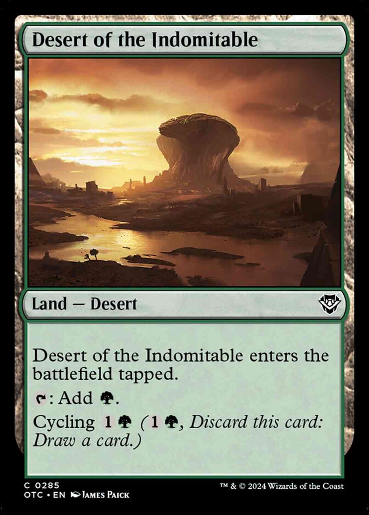 Desert of the Indomitable magic card front