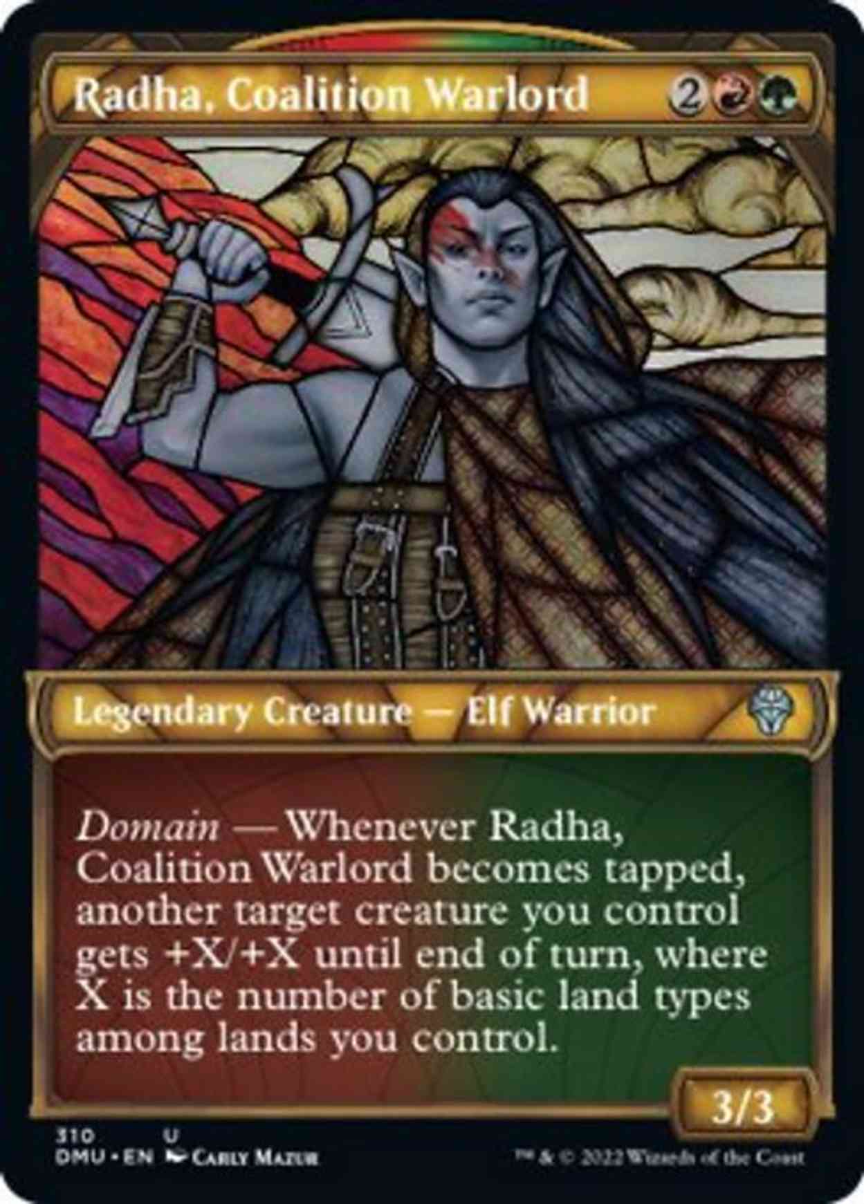 Radha, Coalition Warlord (Showcase) magic card front