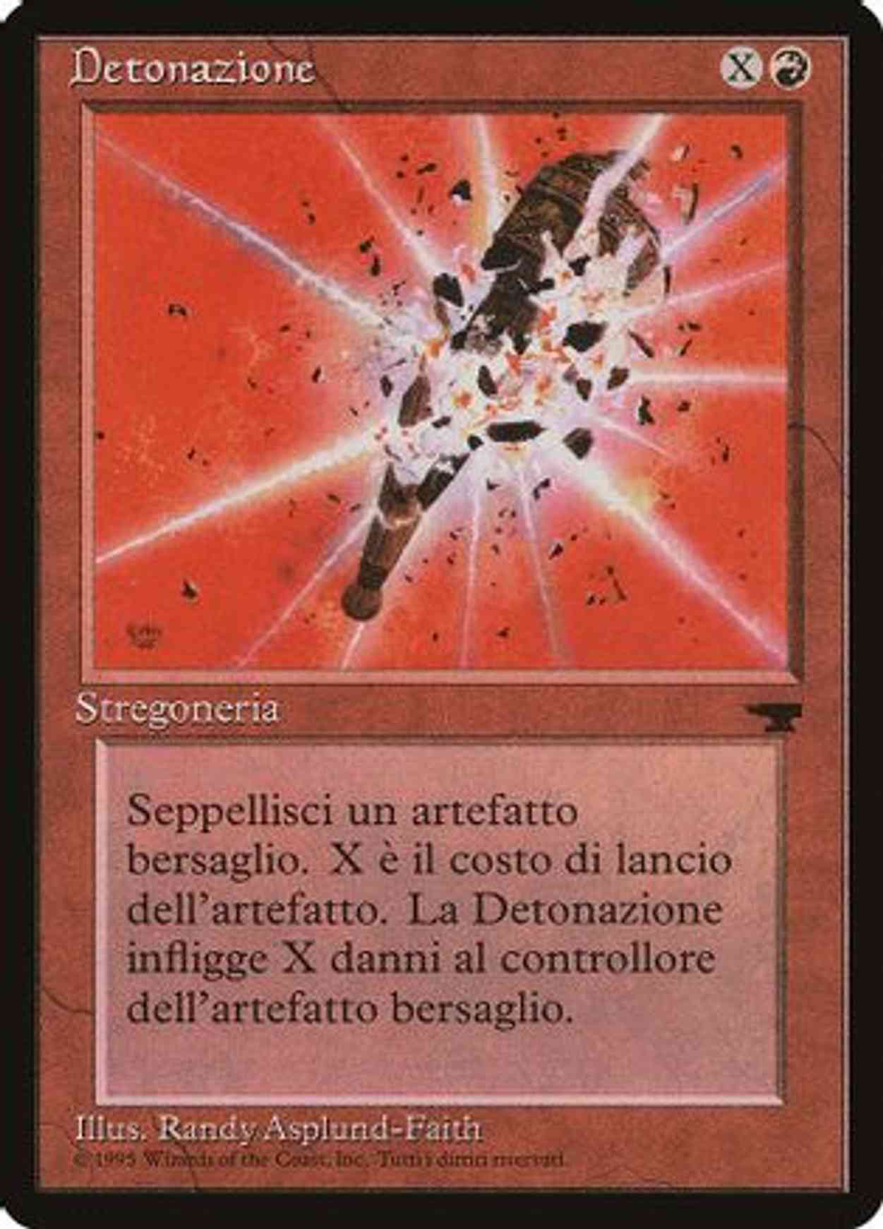 Detonate (Italian) - "Detonazione" magic card front
