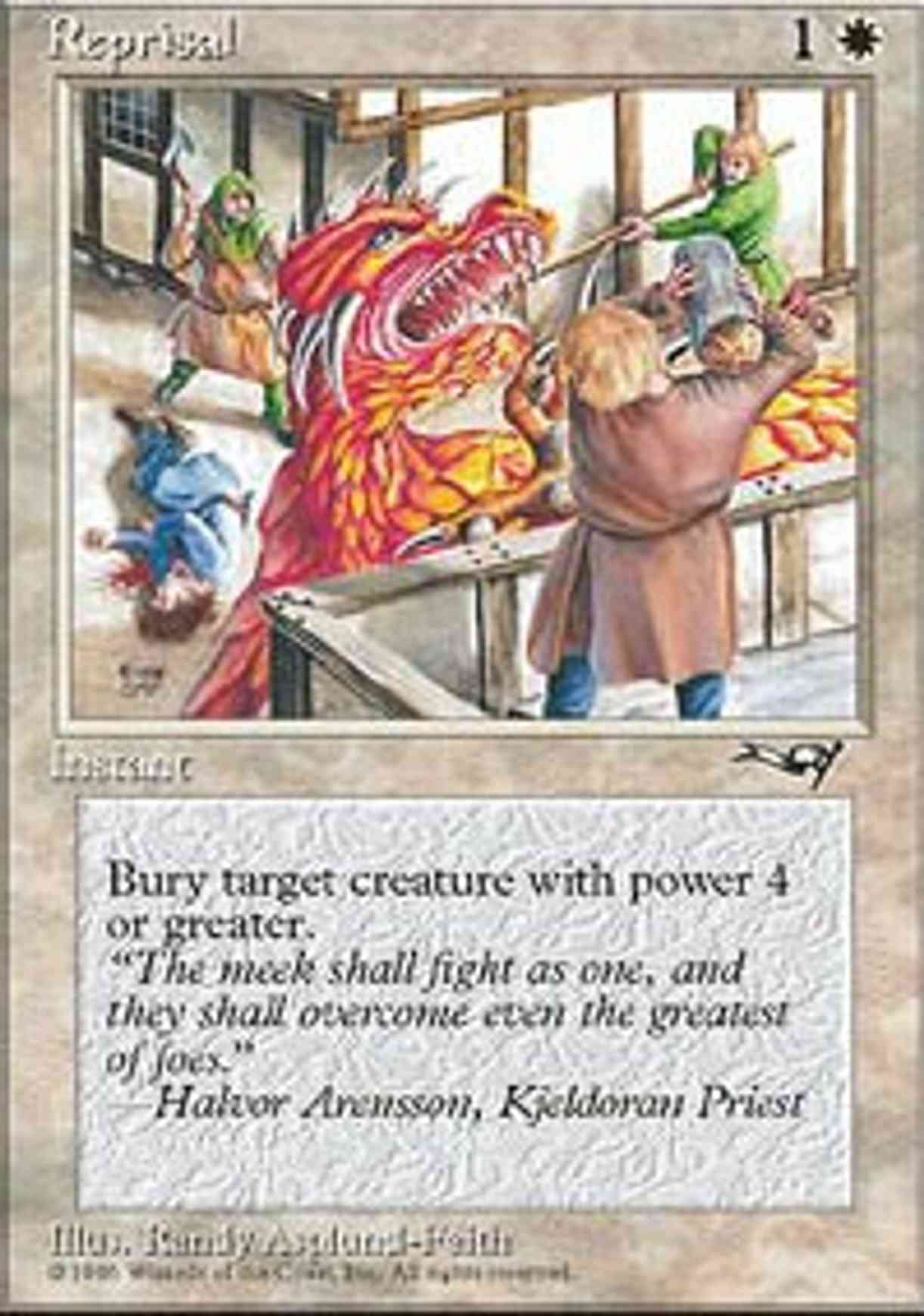 Reprisal (Red Dragon) magic card front