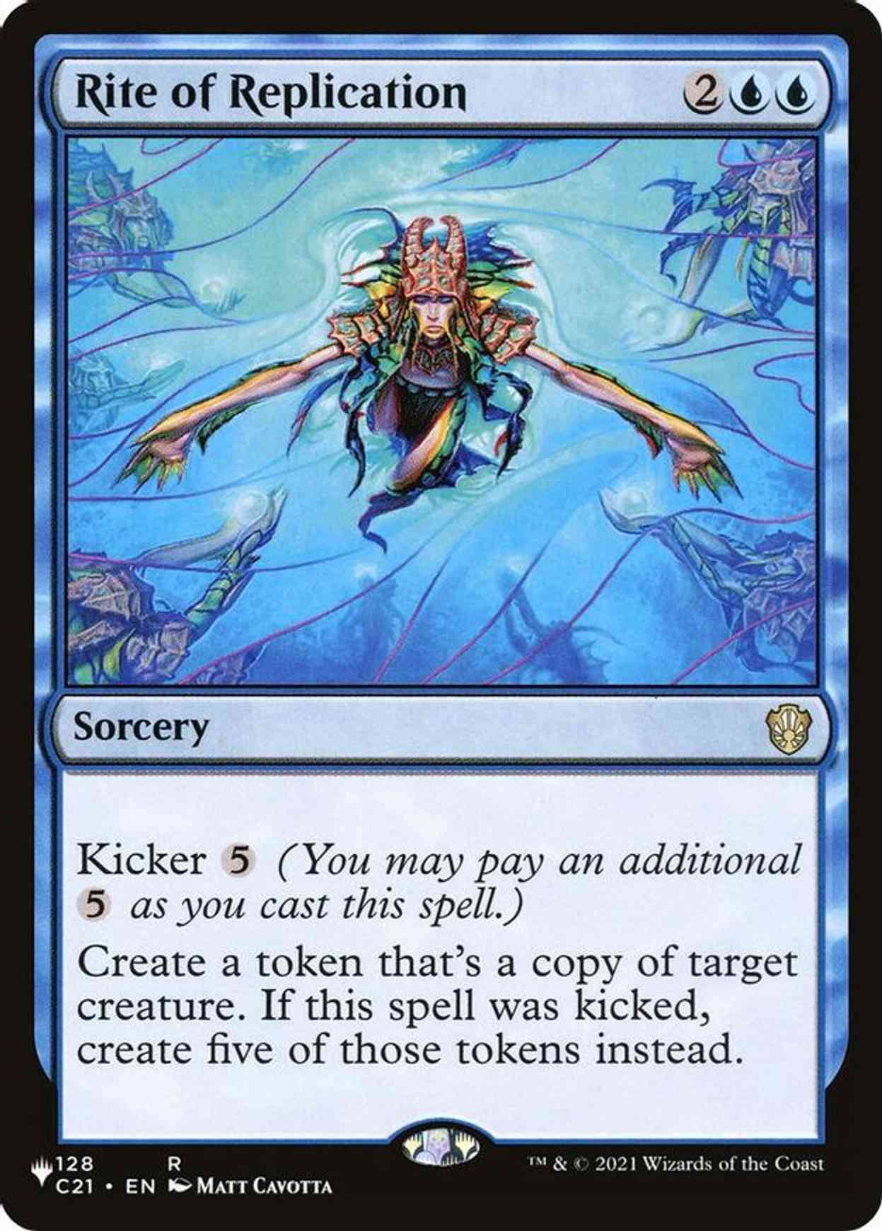 Rite of Replication (C21) magic card front