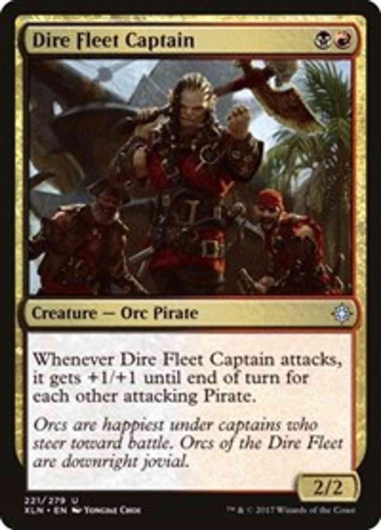 Dire Fleet Captain magic card front