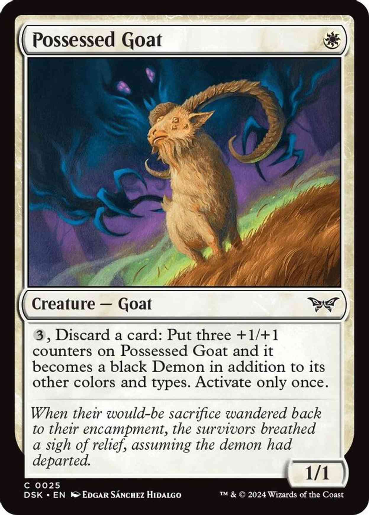 Possessed Goat magic card front