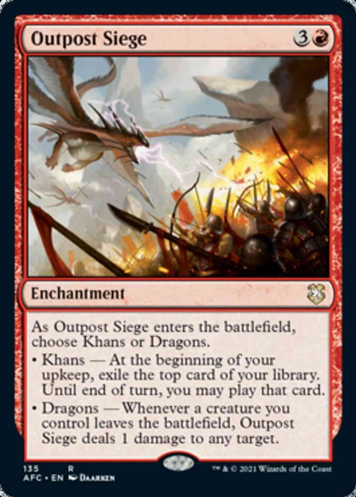 Outpost Siege magic card front