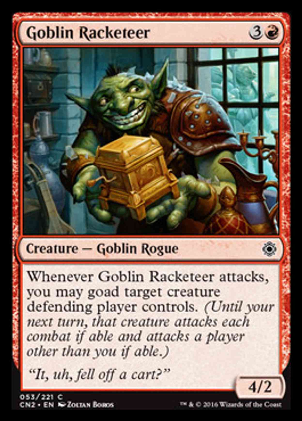 Goblin Racketeer magic card front
