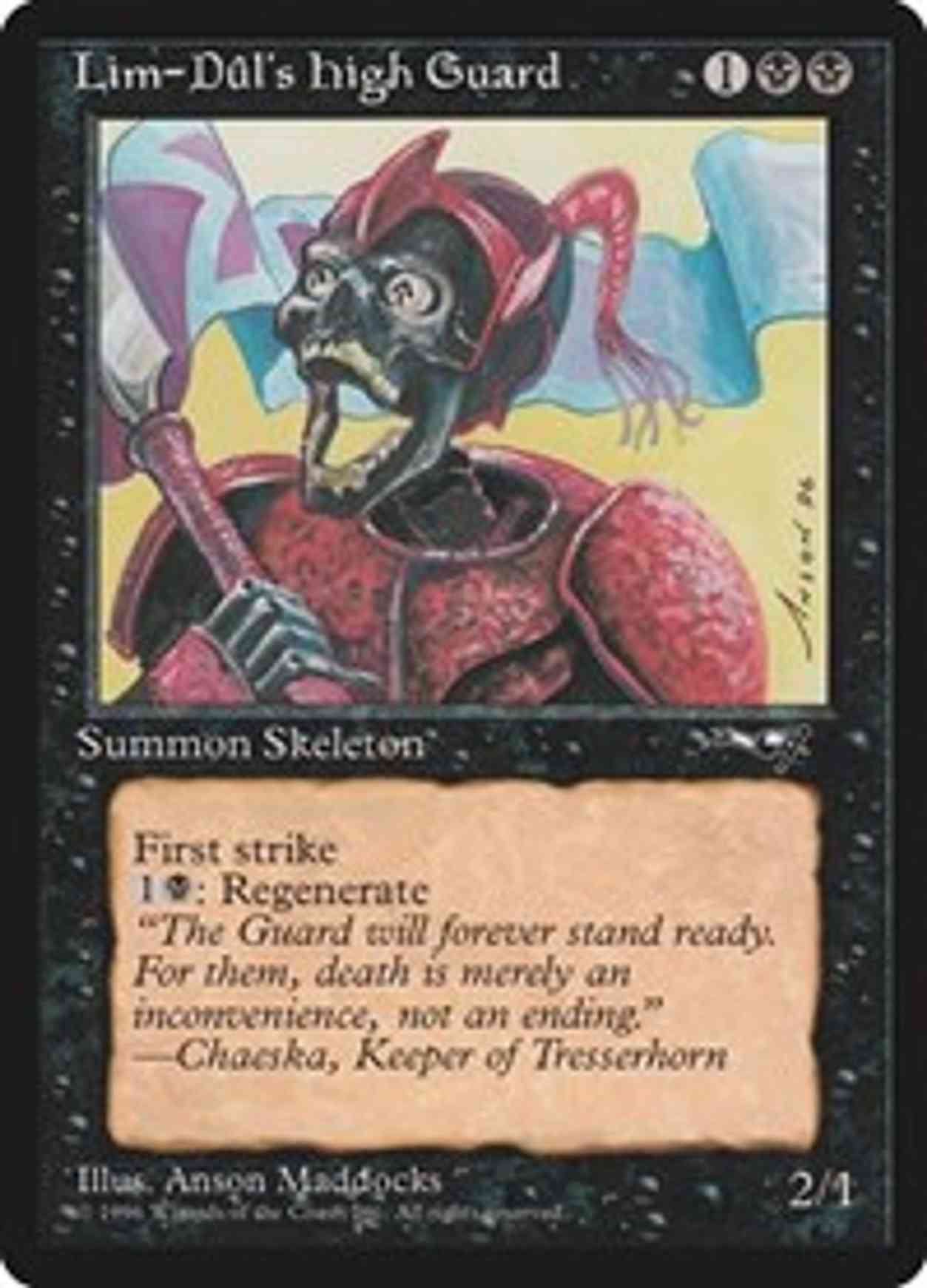 Lim-Dul's High Guard (Red Armor) magic card front