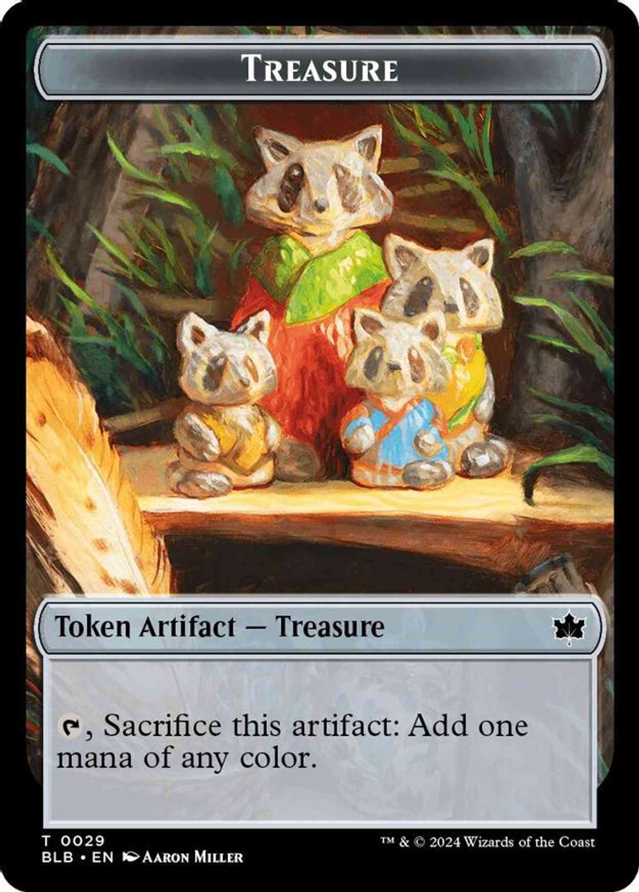 Treasure Token magic card front