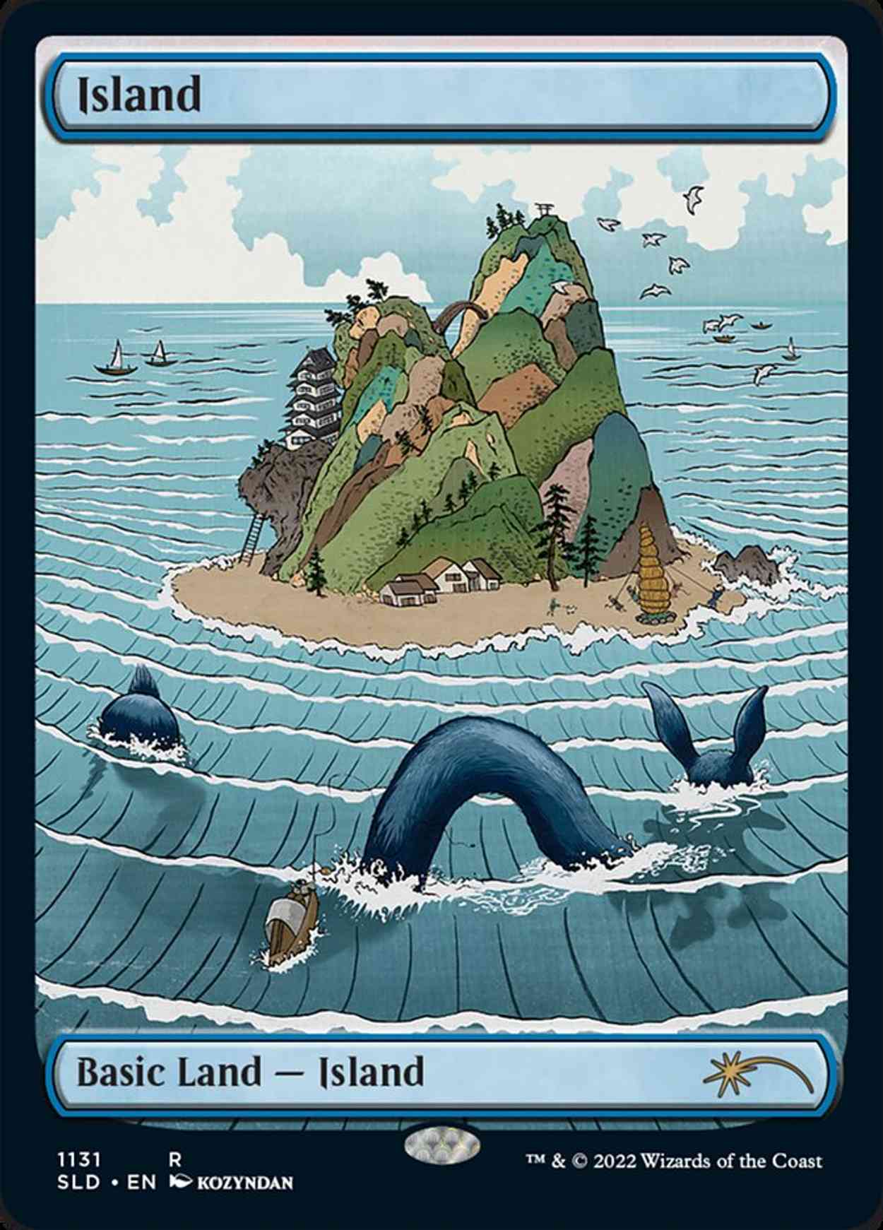 Island (1131) magic card front