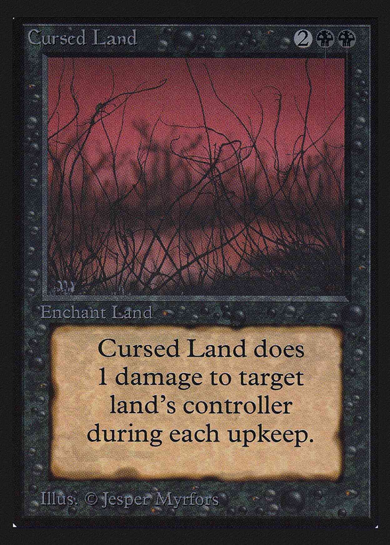 Cursed Land (CE) magic card front