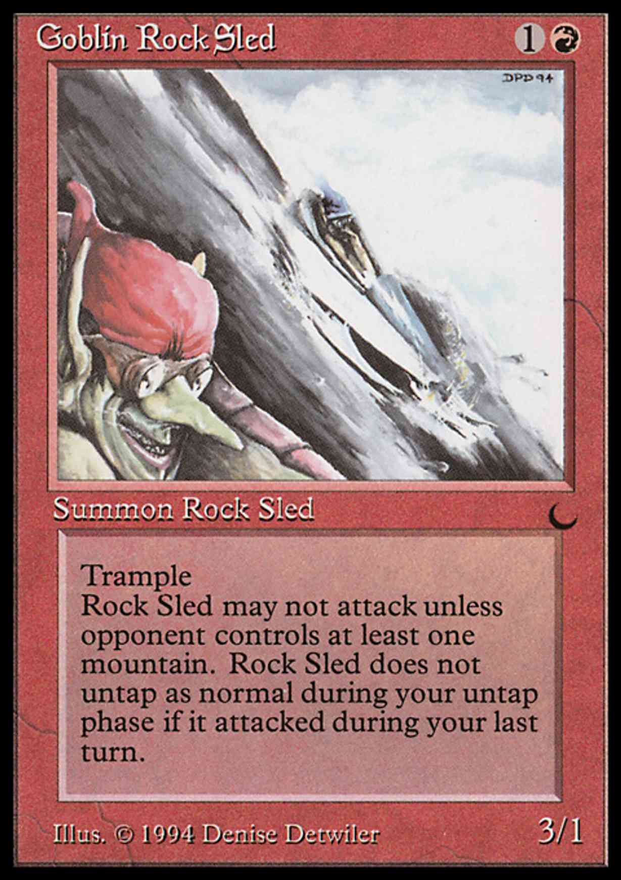 Goblin Rock Sled magic card front