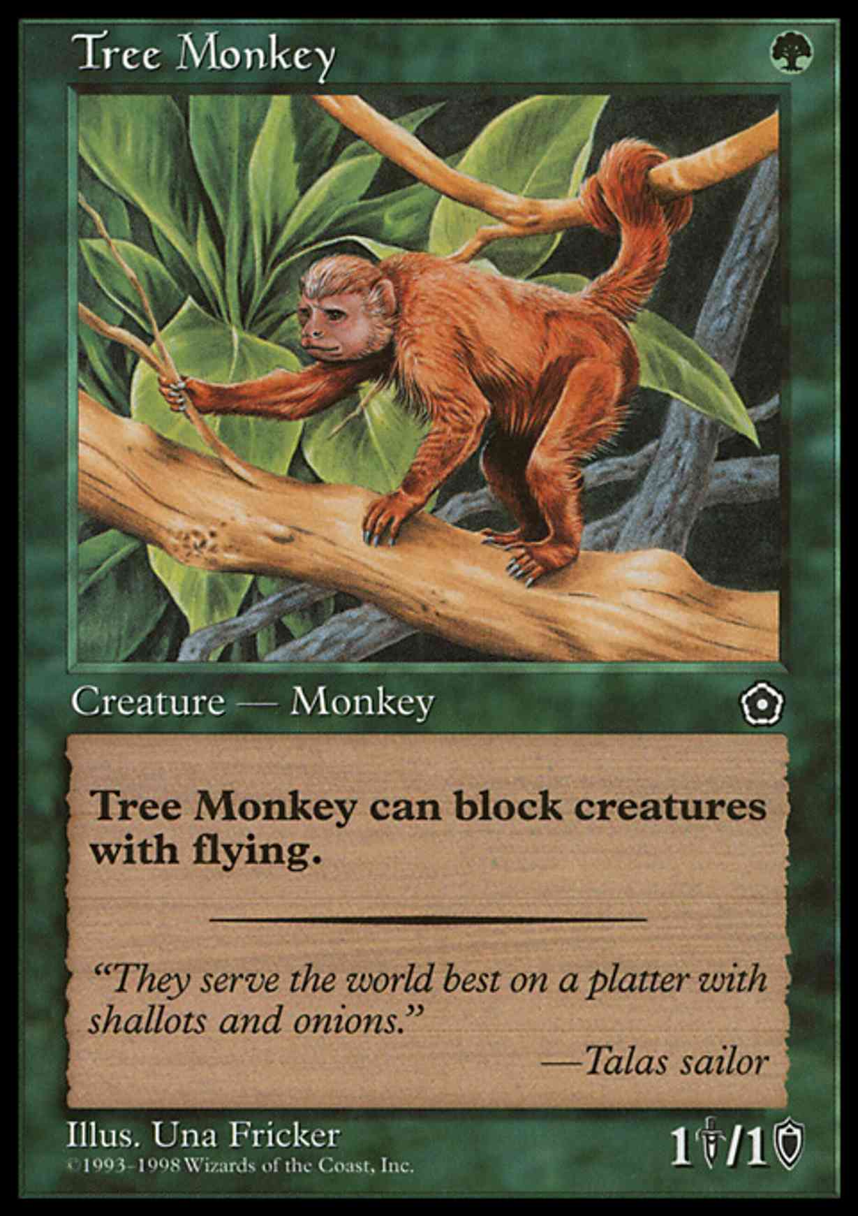 Tree Monkey magic card front