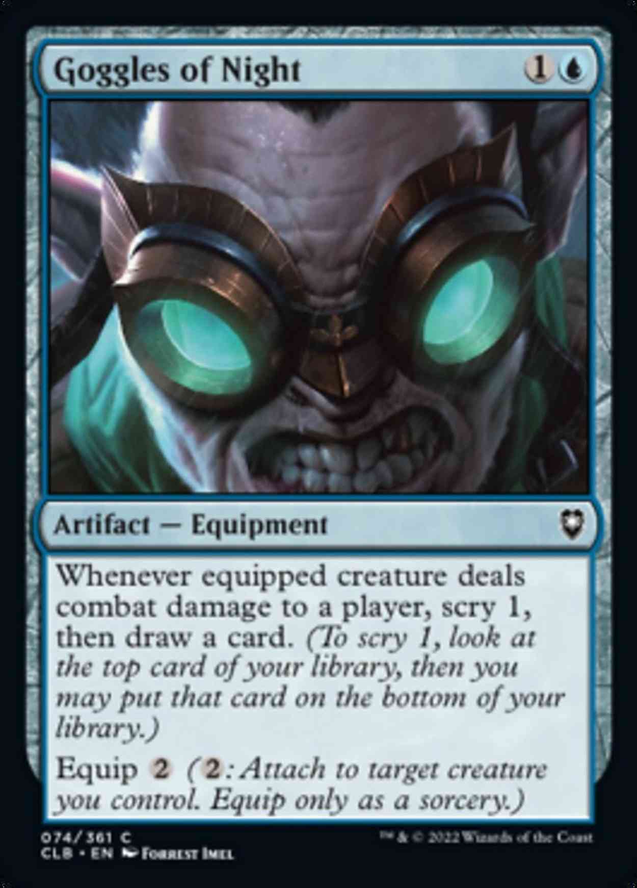 Goggles of Night magic card front