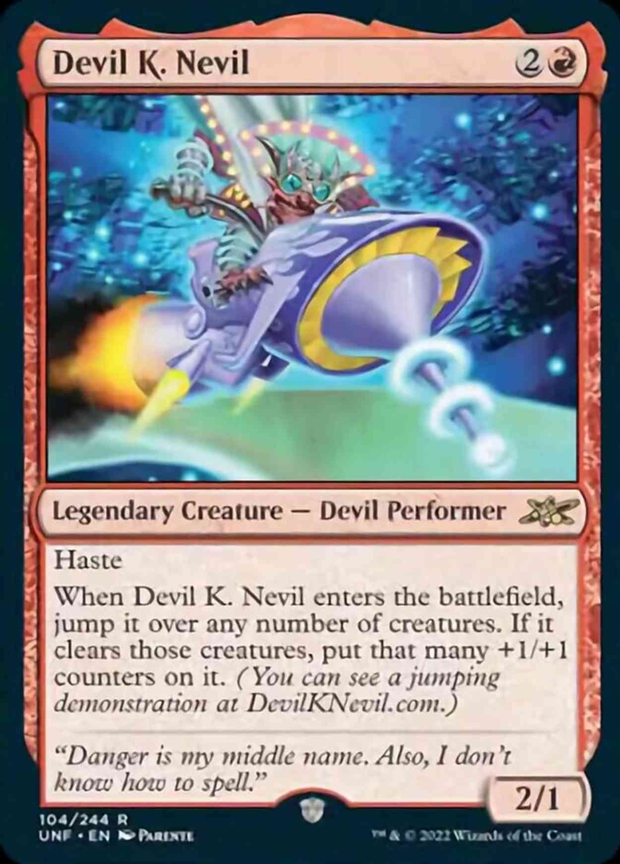 Devil K. Nevil magic card front