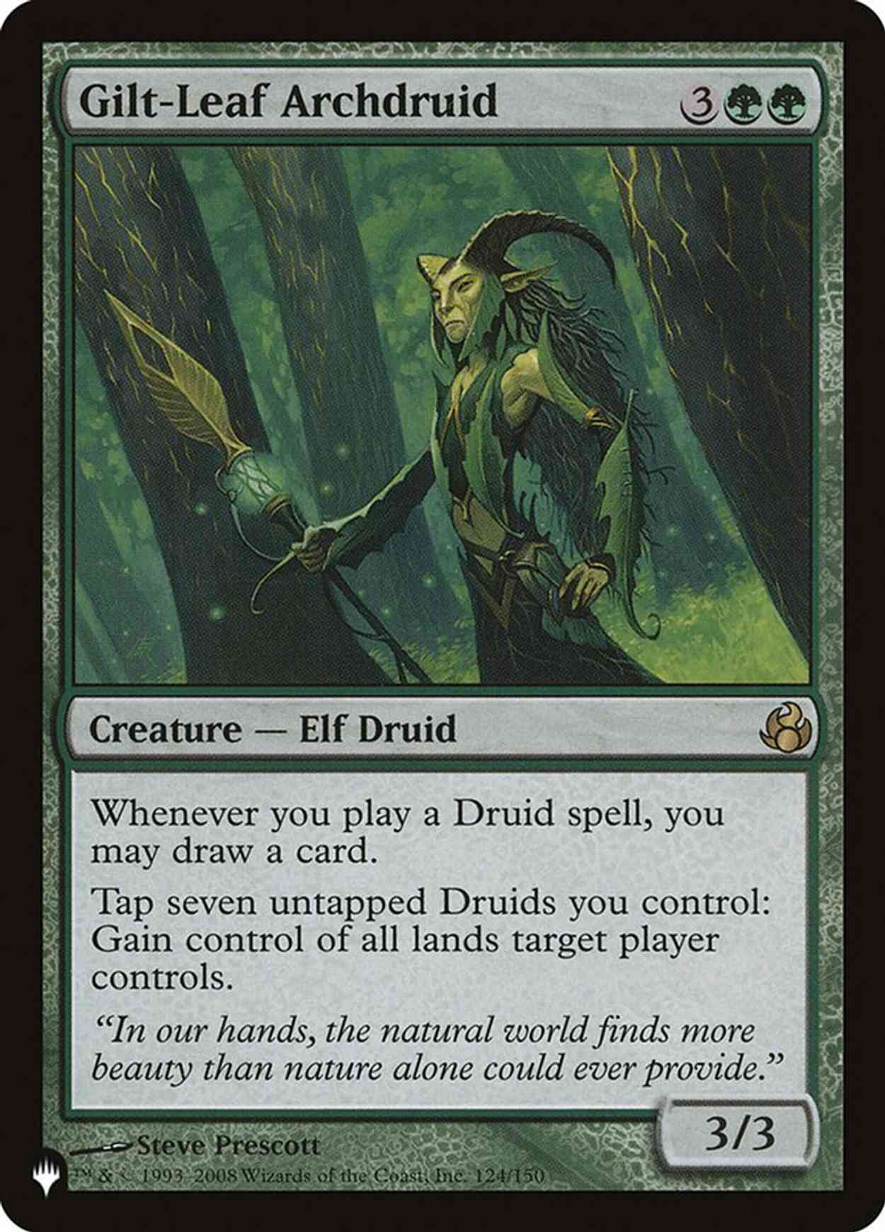 Gilt-Leaf Archdruid magic card front