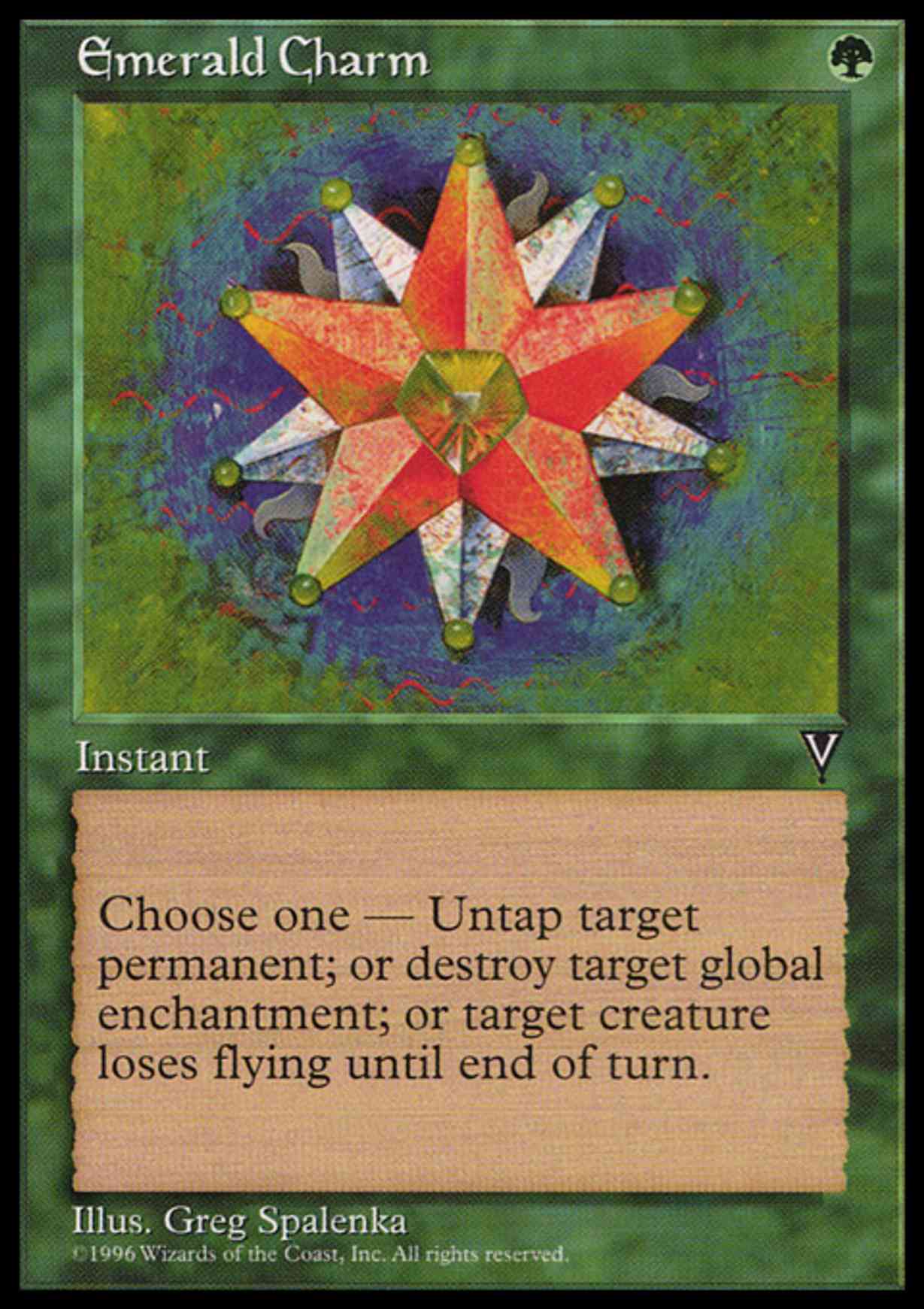 Emerald Charm magic card front