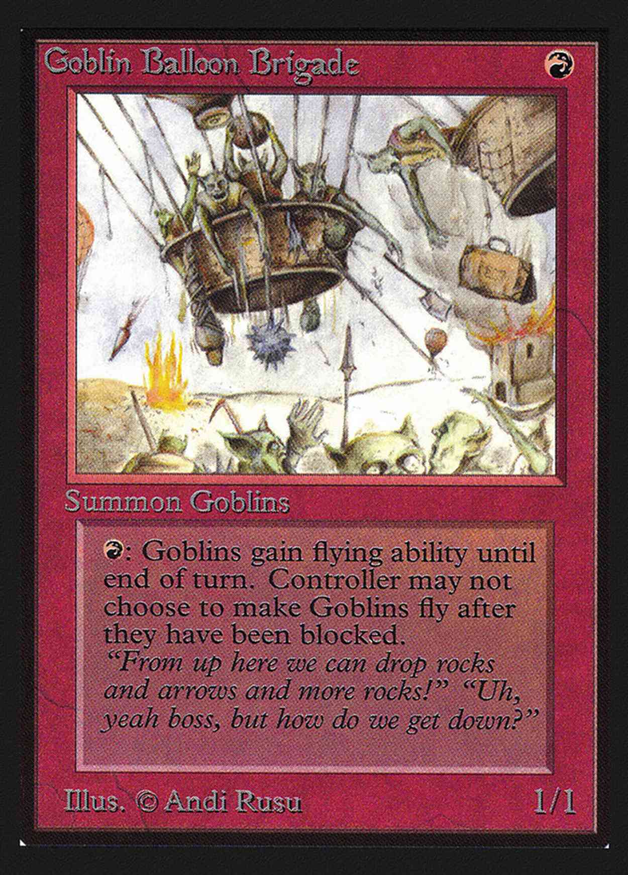 Goblin Balloon Brigade (IE) magic card front