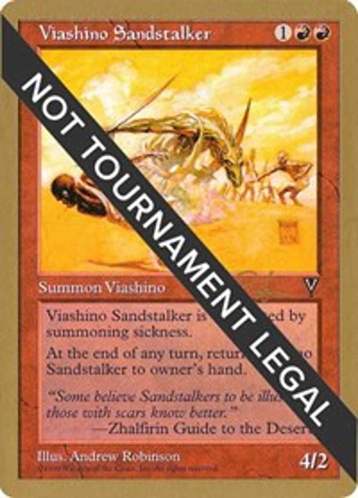 Viashino Sandstalker - 1998 Ben Rubin (VIS) magic card front