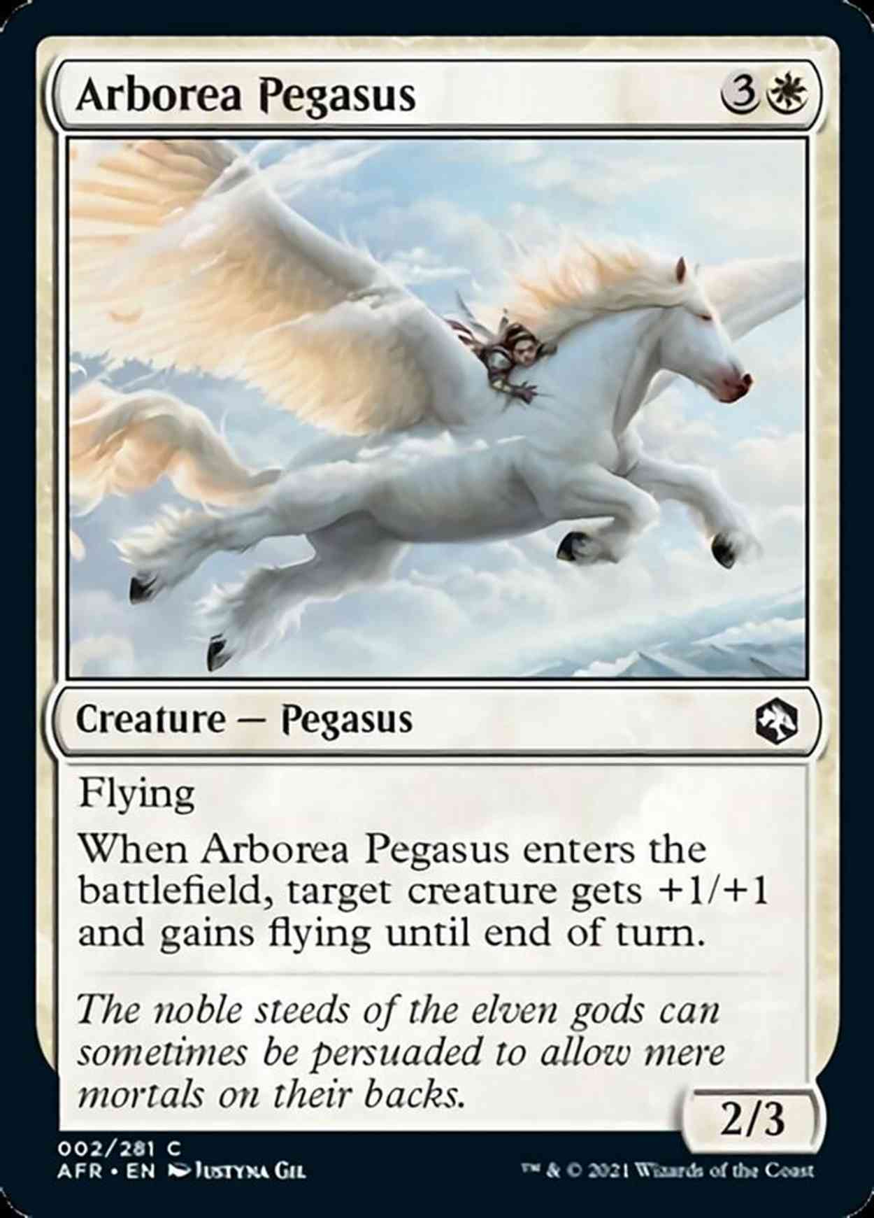 Arborea Pegasus magic card front