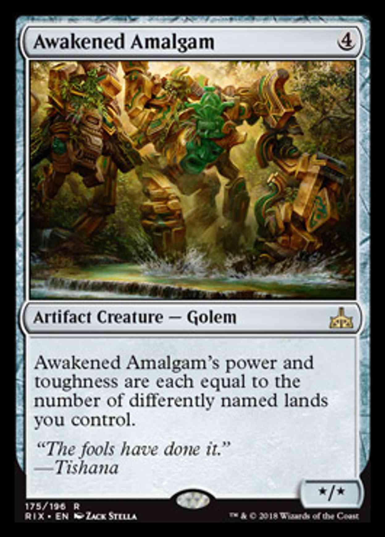 Awakened Amalgam magic card front
