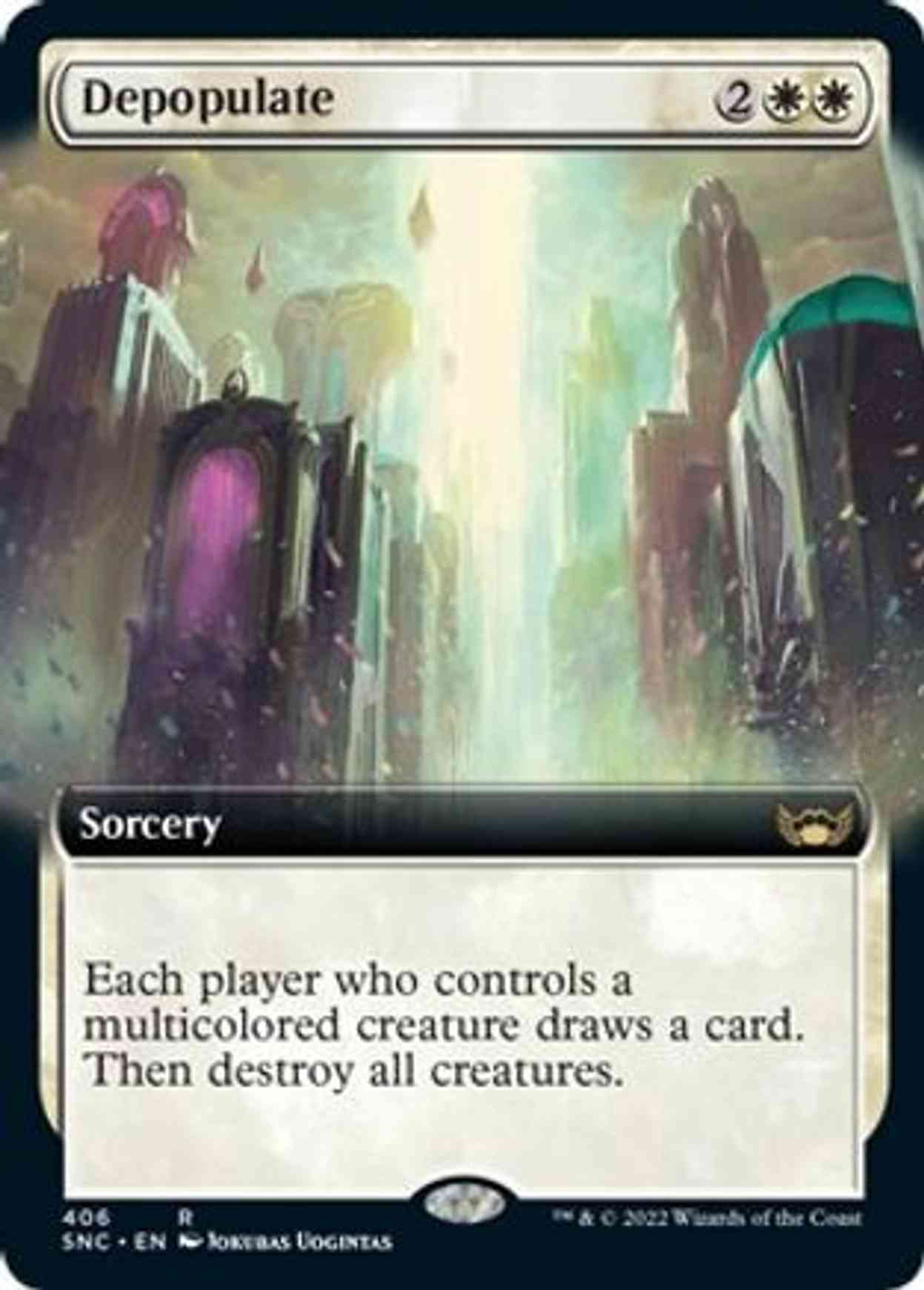 Depopulate (Extended Art) magic card front