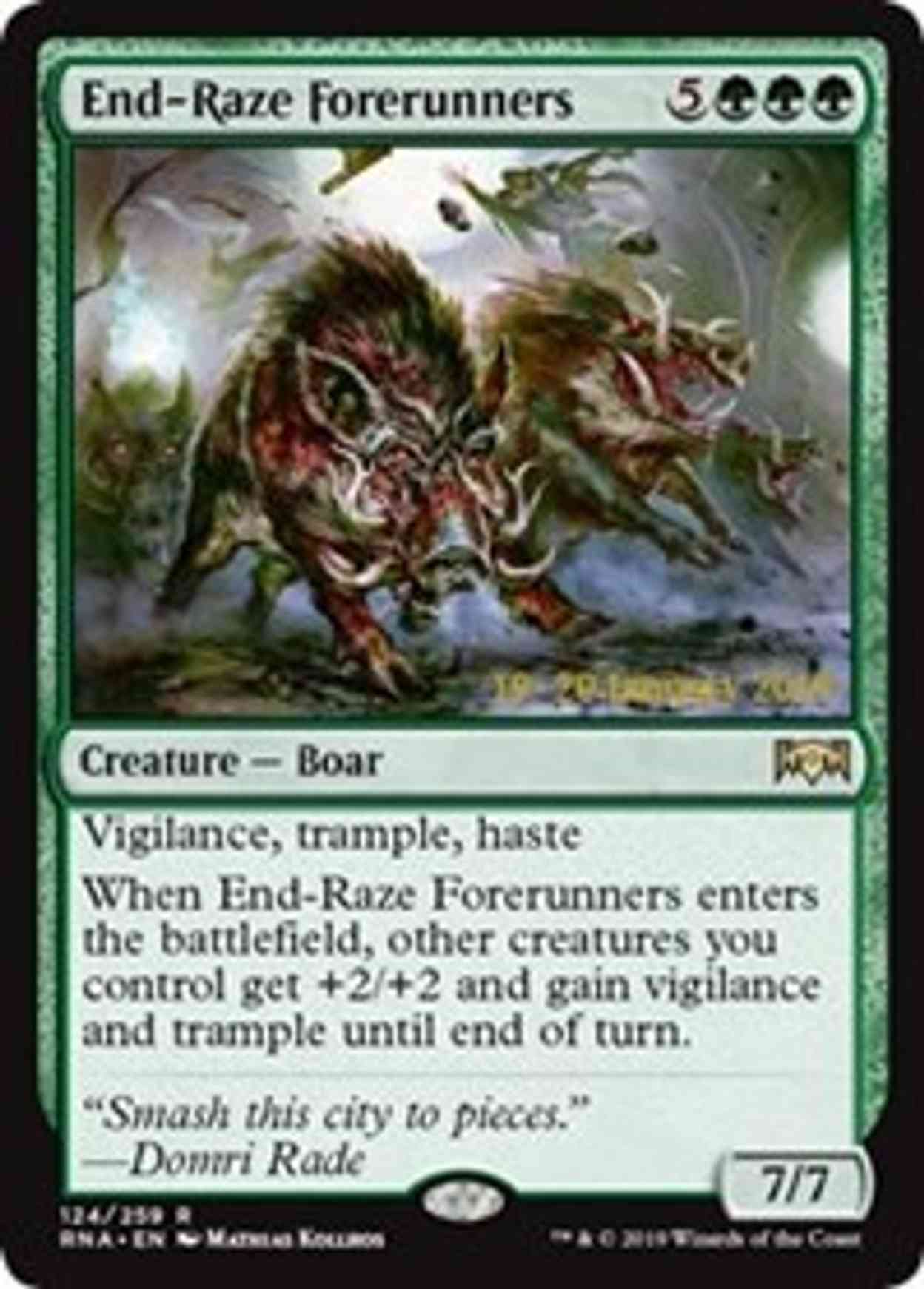End-Raze Forerunners magic card front