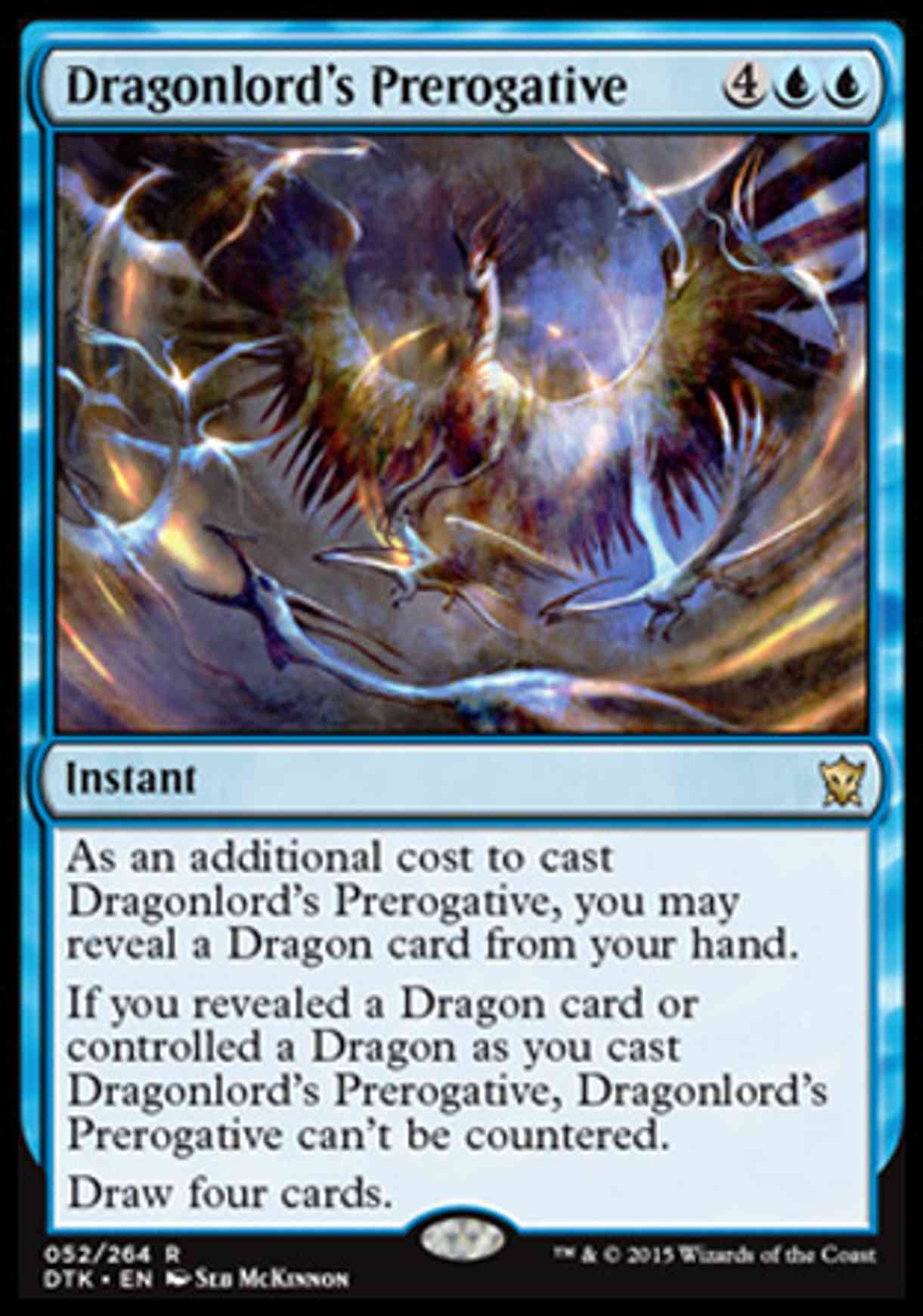 Dragonlord's Prerogative magic card front