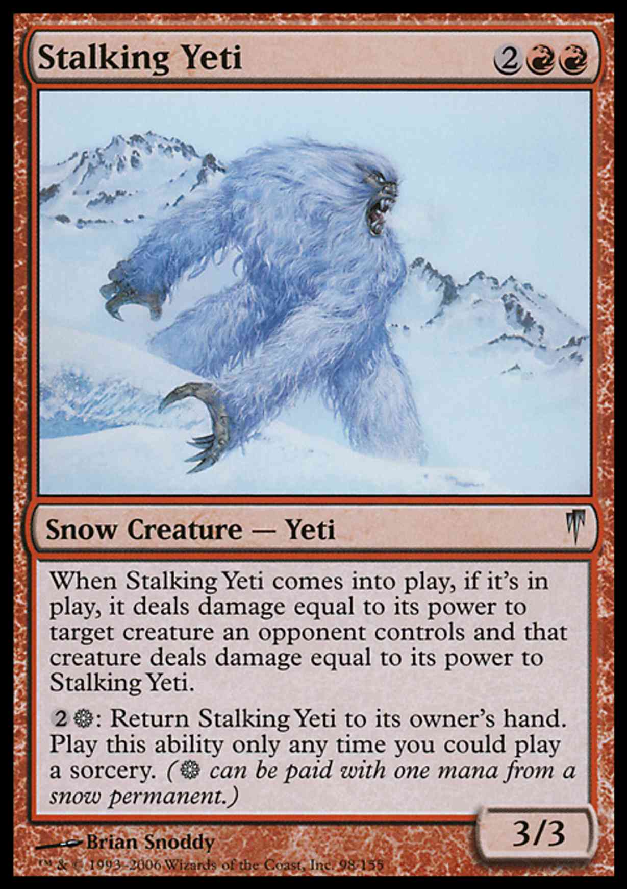 Stalking Yeti magic card front