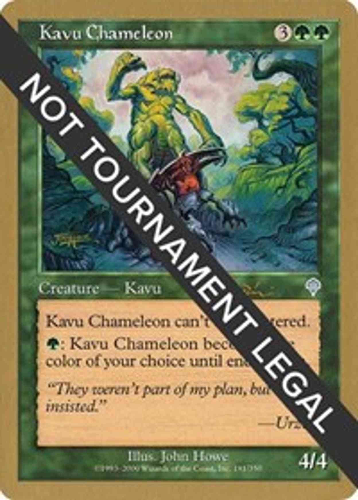 Kavu Chameleon - 2001 Jan Tomcani (INV) magic card front