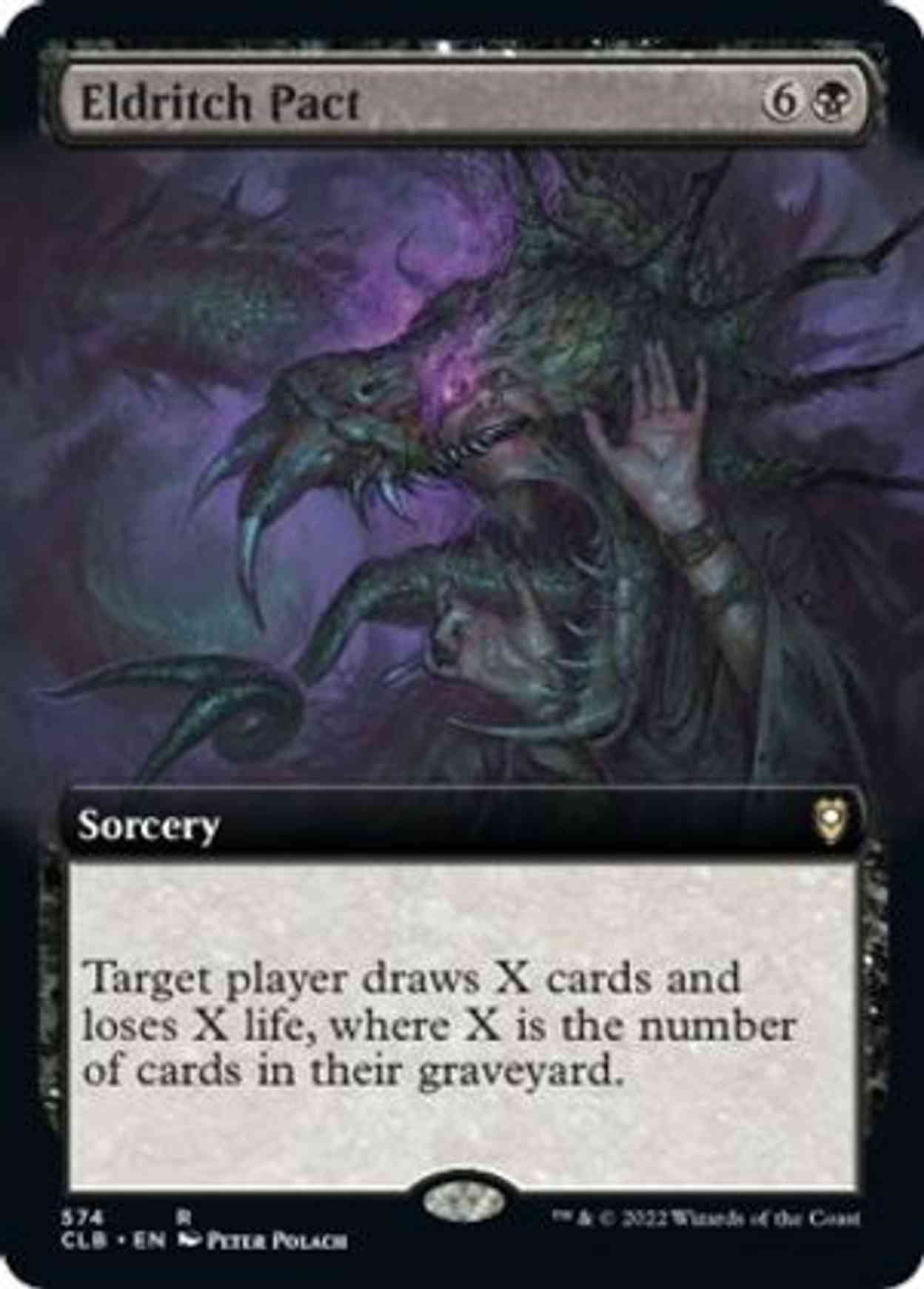 Eldritch Pact (Extended Art) magic card front
