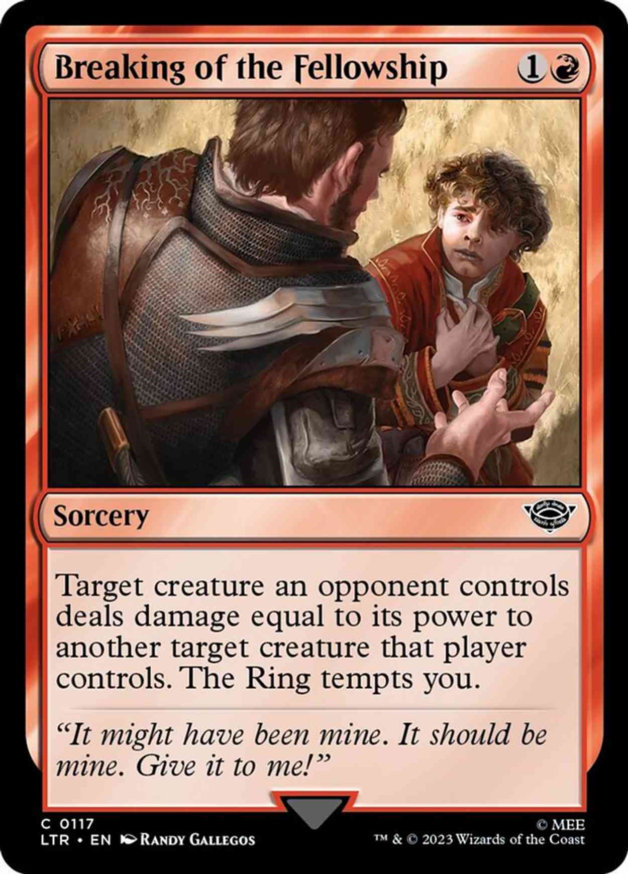 Breaking of the Fellowship magic card front