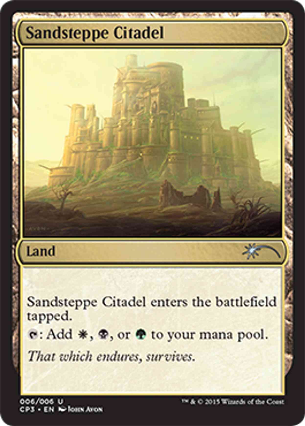 Sandsteppe Citadel magic card front