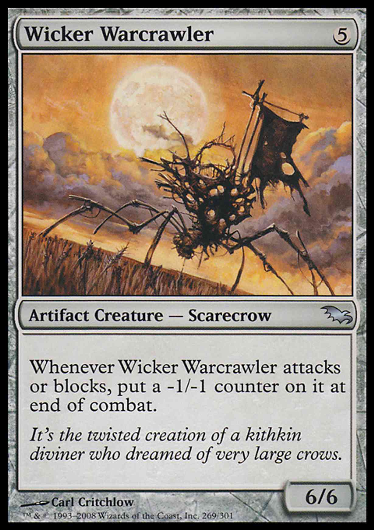 Wicker Warcrawler magic card front