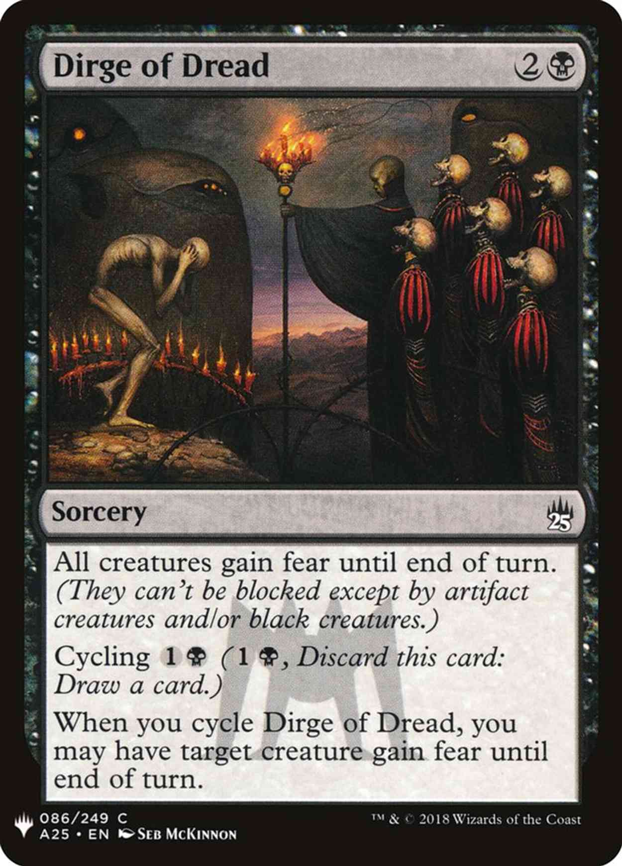 Dirge of Dread magic card front