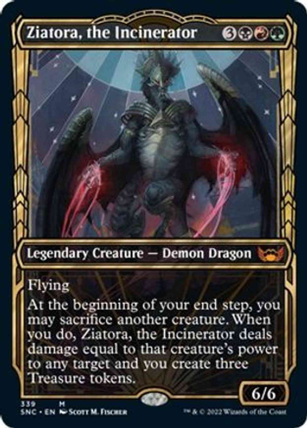 Ziatora, the Incinerator (Showcase) magic card front
