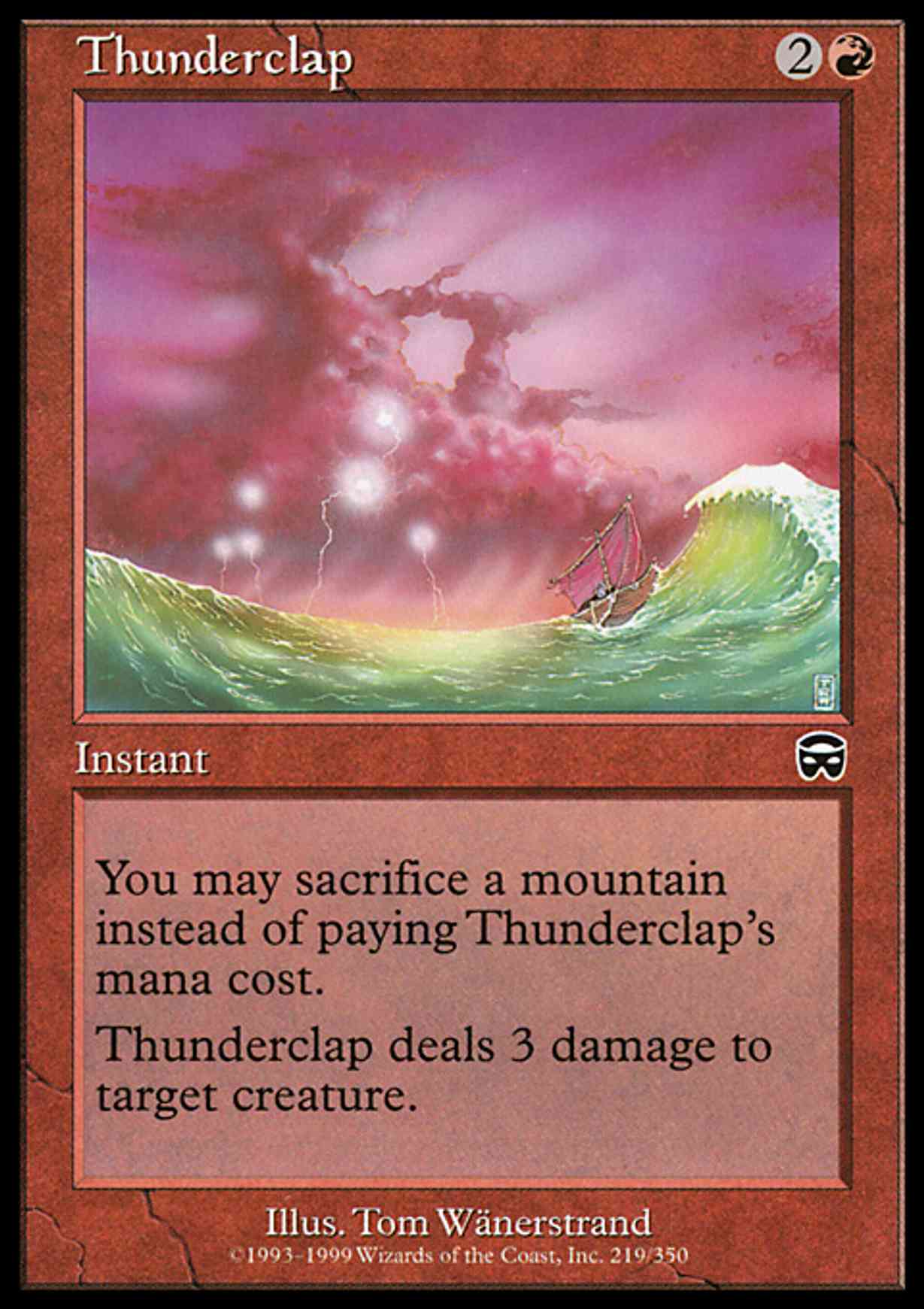 Thunderclap magic card front