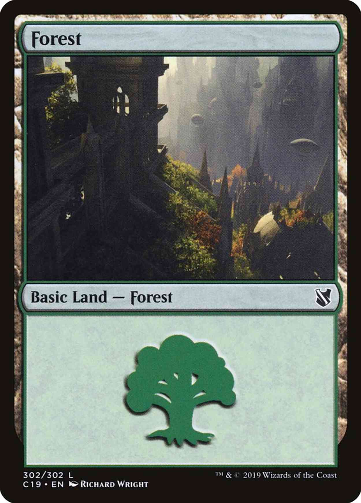 Forest (302) magic card front