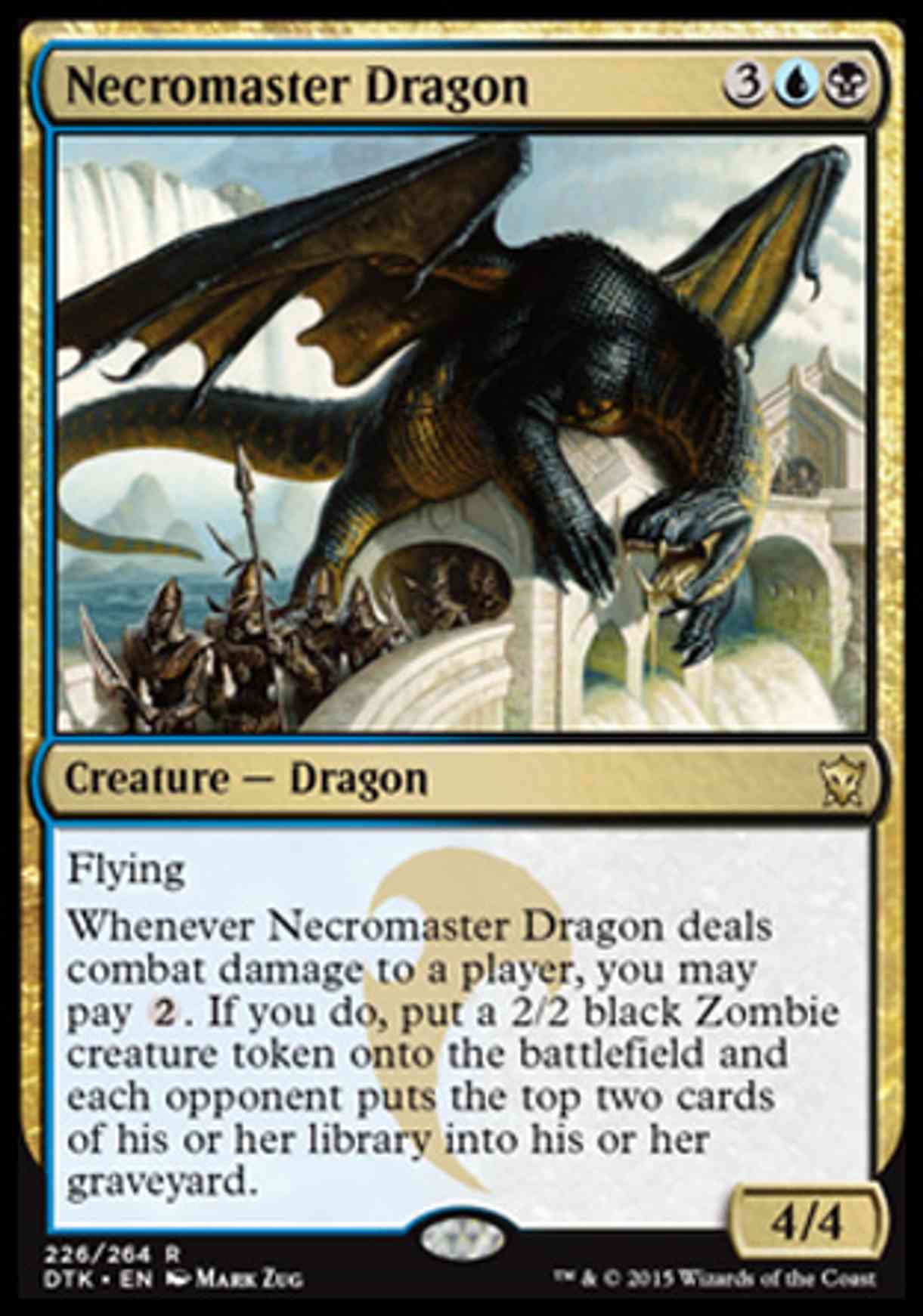 Necromaster Dragon magic card front