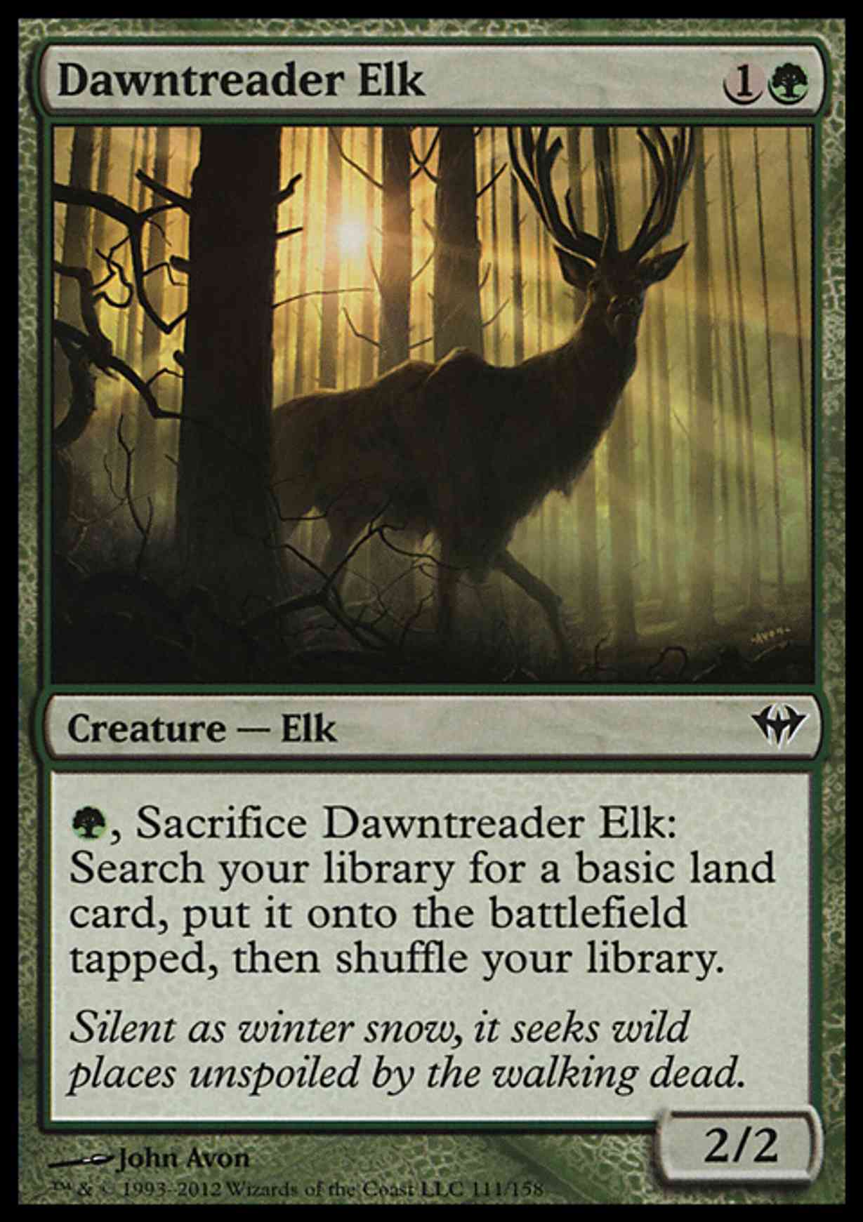 Dawntreader Elk magic card front