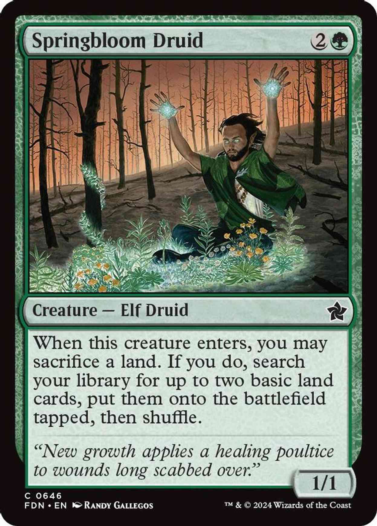 Springbloom Druid magic card front