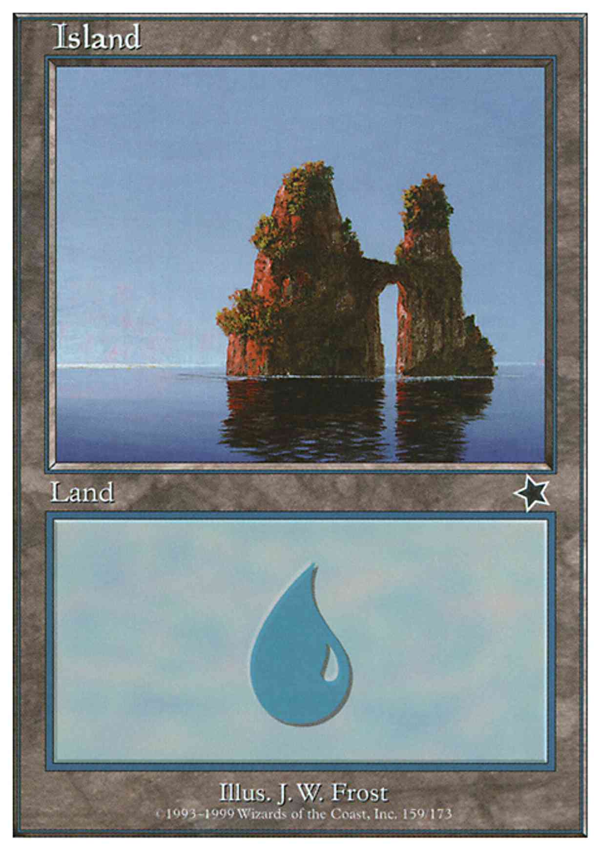 Island (159)  magic card front