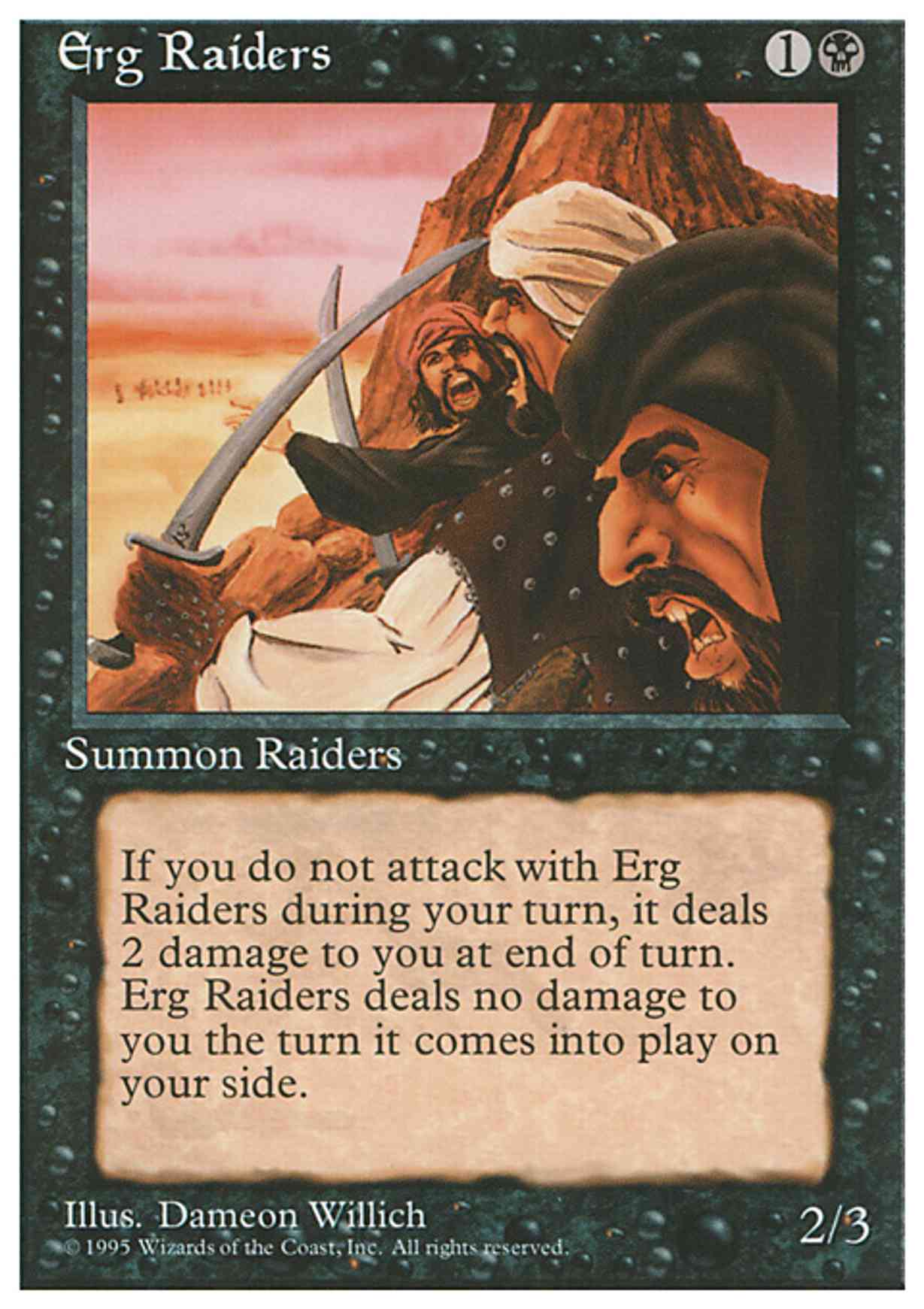 Erg Raiders magic card front