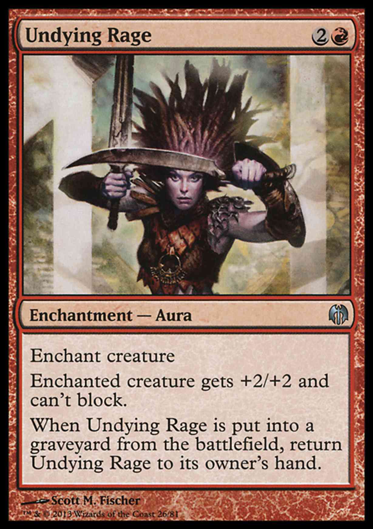 Undying Rage magic card front