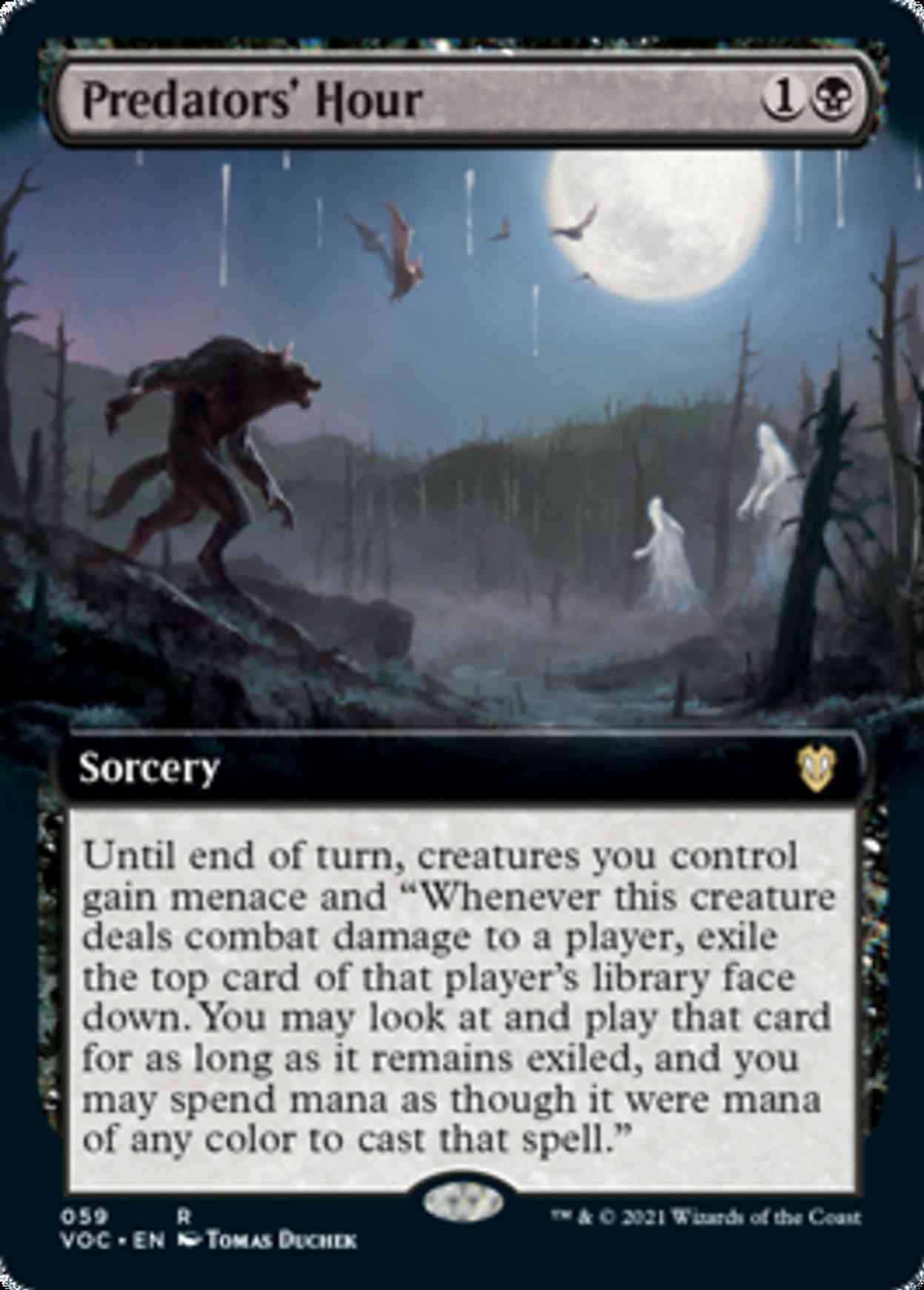 Predators' Hour (Extended Art) magic card front